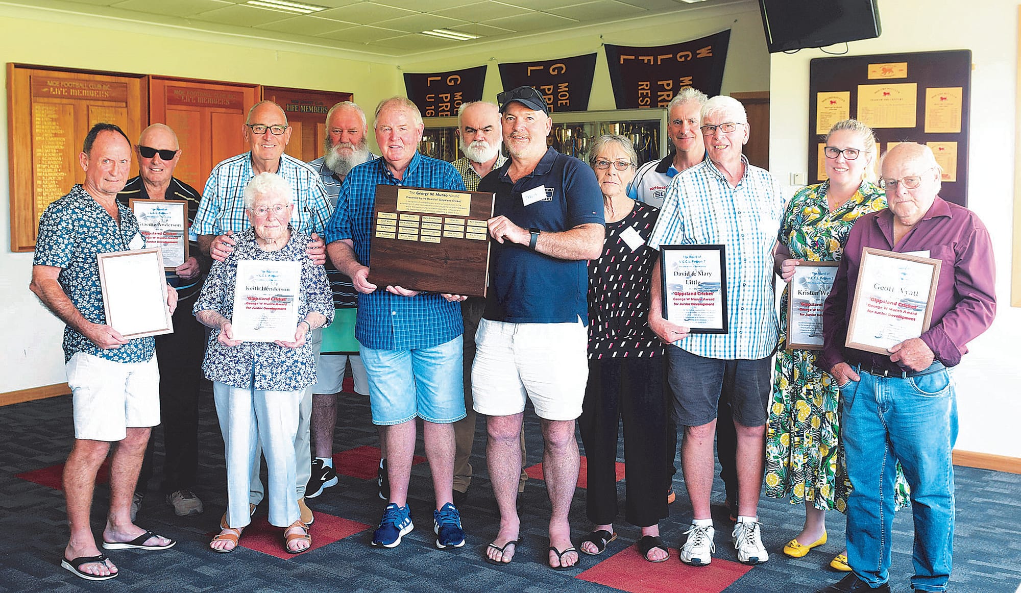 Local cricketers awarded