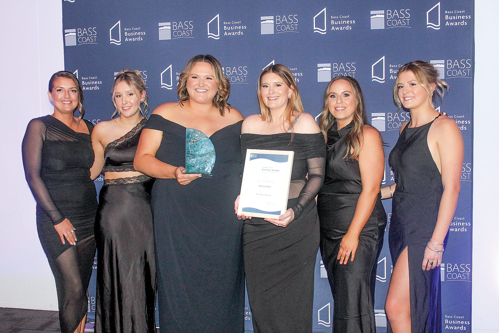 Clair and the team from Urban Hair (winner) Hair and Beauty (People’s Choice Award). B46_3425