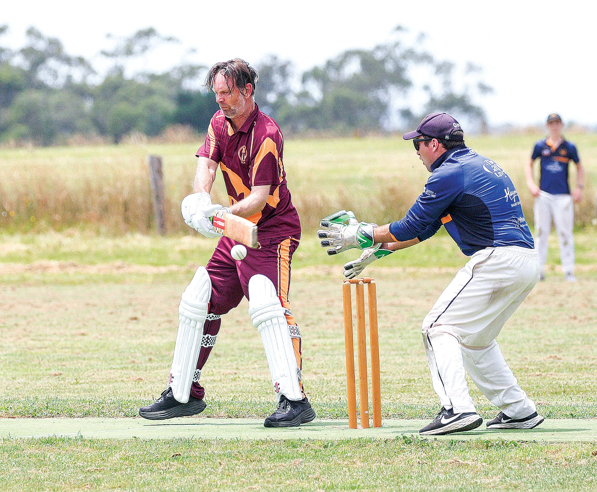 The ball was just in reach for Wonthaggi Club.