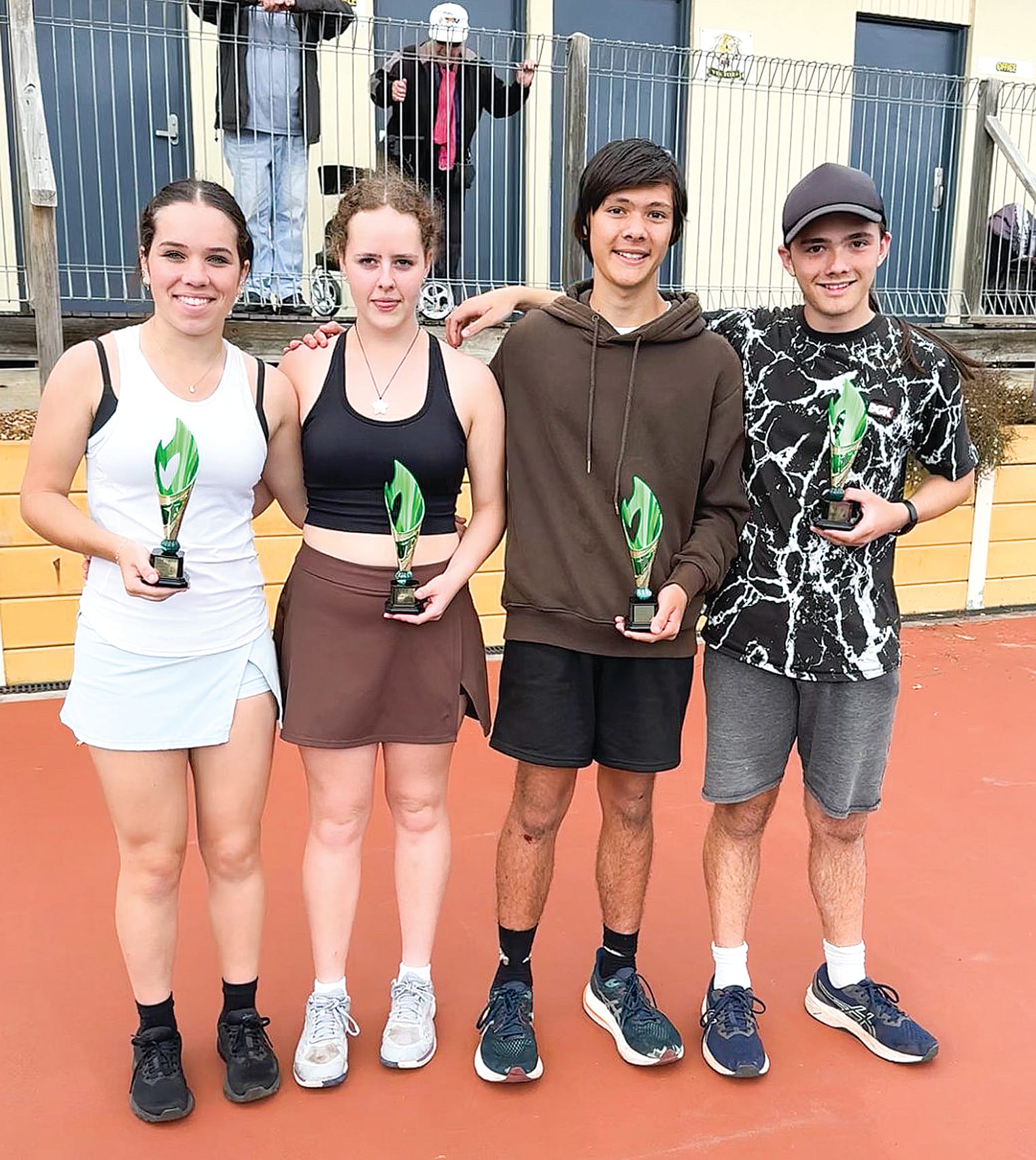 A runner up Sienna Bell, Emily Ellery-Burke, Evan and Xavier Bruning.