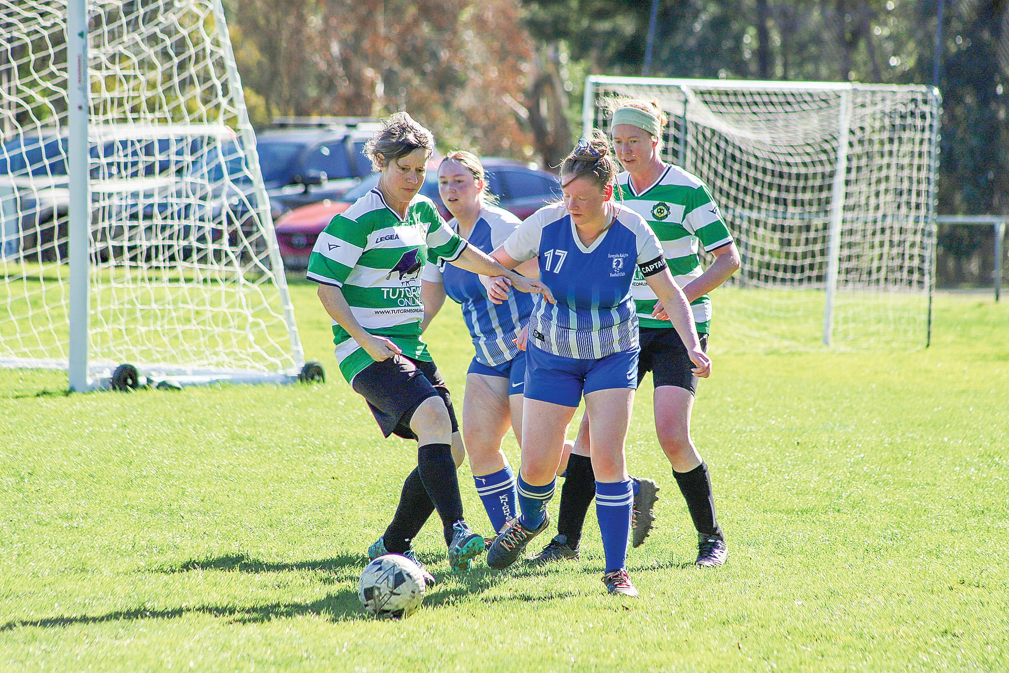 Leongatha Knights FC celebrated Jordan Rintoule’s 150th senior game for the Knights over the weekend. (Jordan is centre). 
