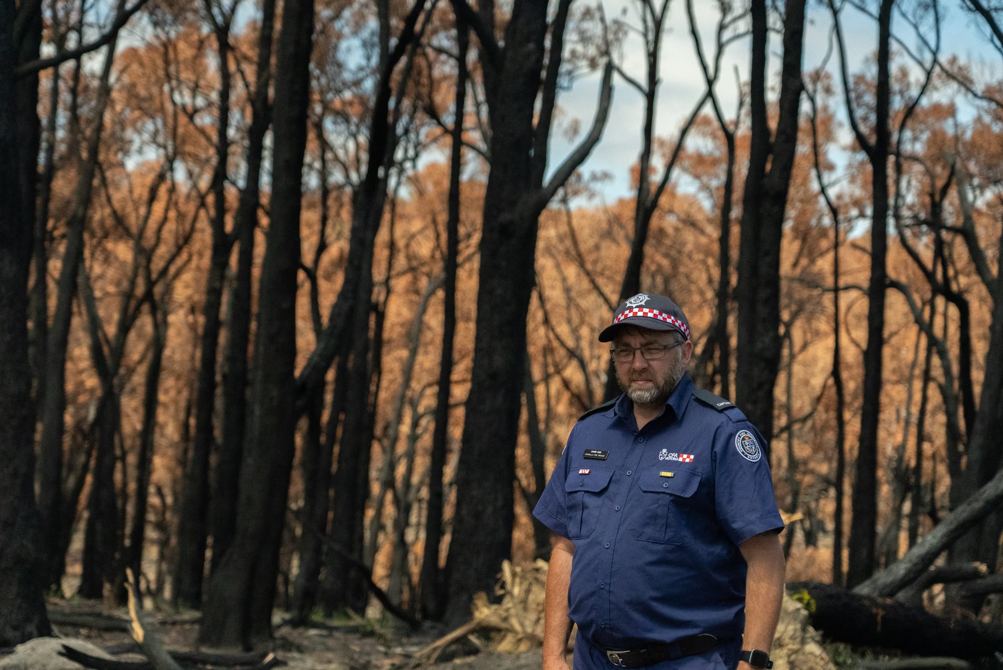 Corinella CFA captain David Cox is urging people to leave at the earliest possibility on Catastrophic fire danger days.