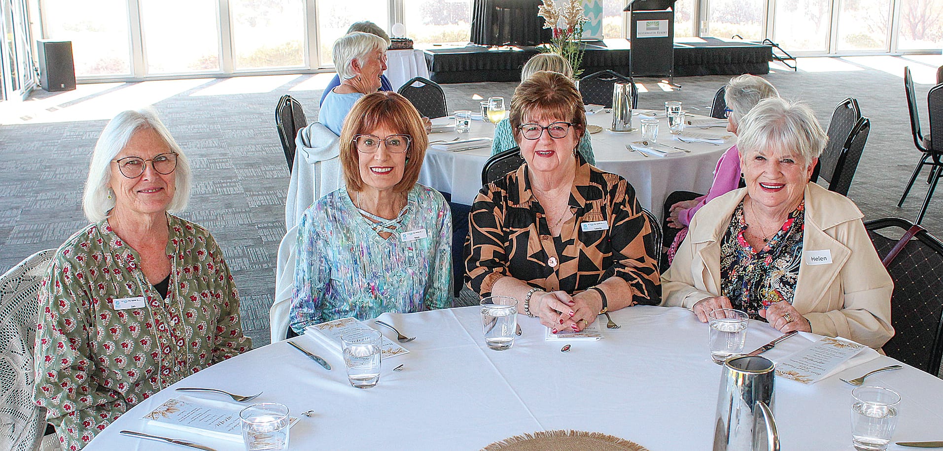 Members of the Inverloch Fundraising Auxiliary at the Volunteers Celebration were, from left, Jan Dawes, Kaye Jones, Leonie Ziolkowski and Helen Sutton.