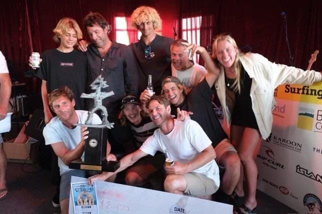 Team Crushers, captained by Nick Fostin won the first event of the 60th anniversary PIBC Festival of Surfing and the Dave Fincher Memorial Trophy at the weekend.