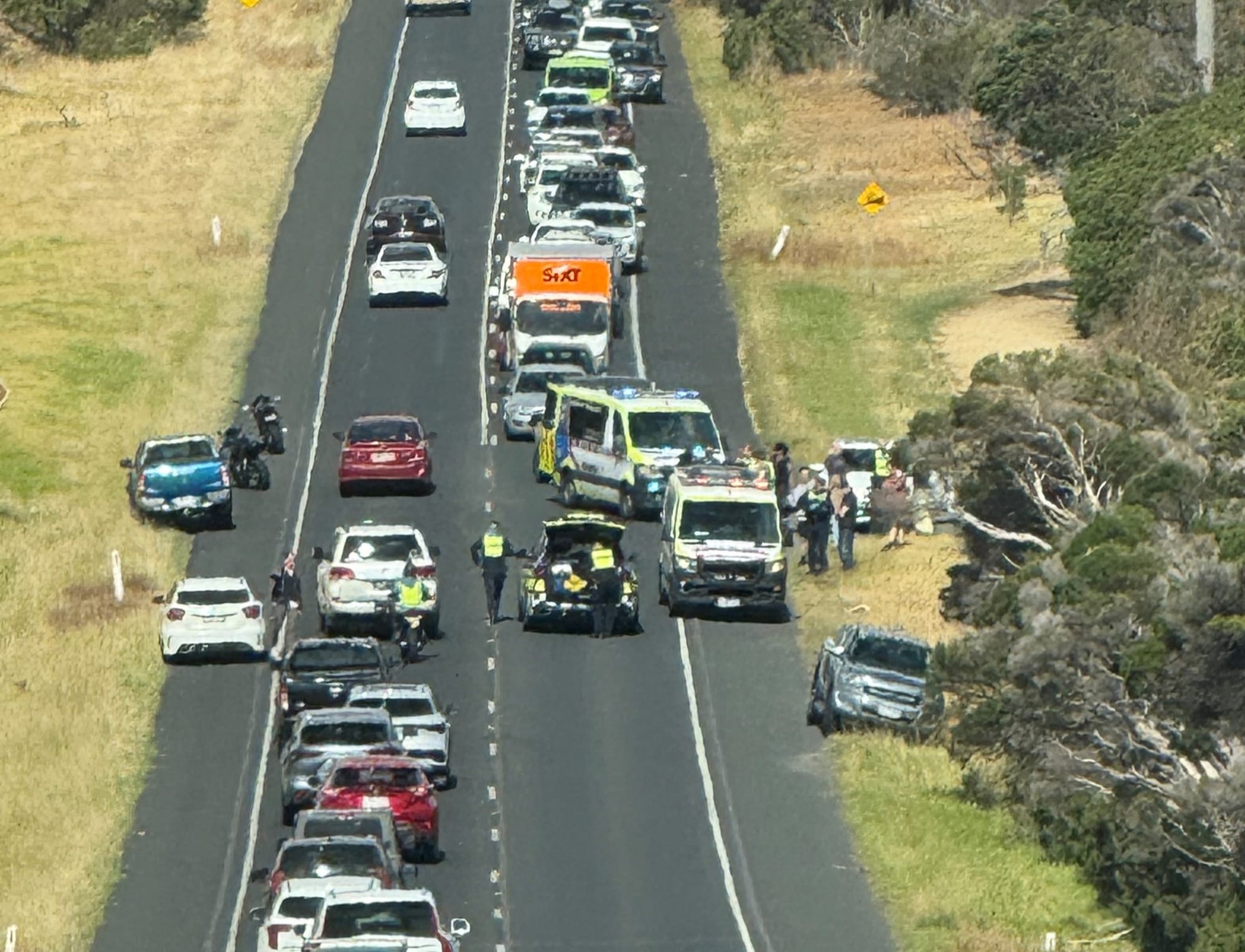 Motorbike riders come to grief on Phillip Island Road