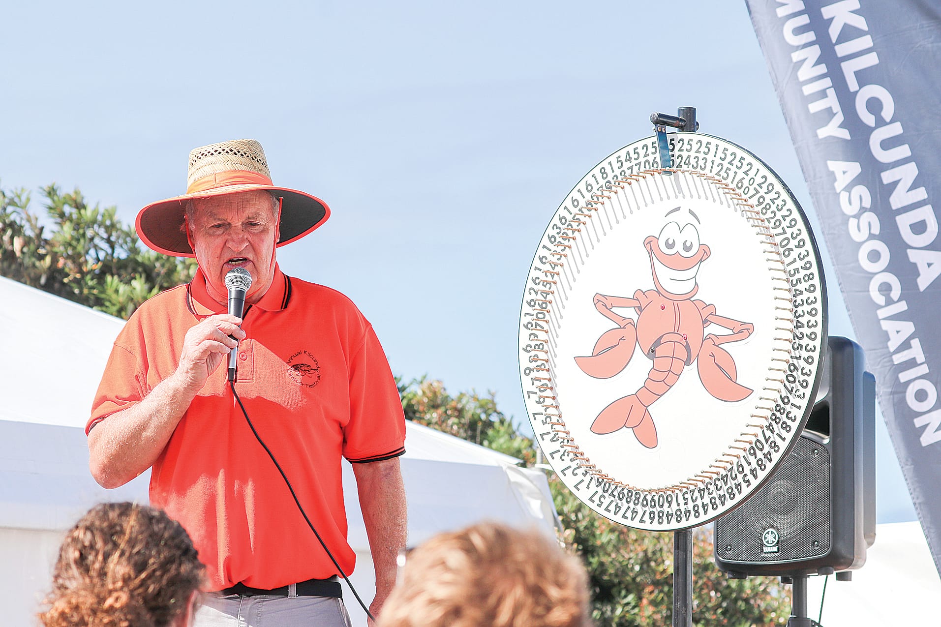 John Duscher hosted the spinning wheel last year at the annual Kilcunda Lobster Festival. Z16_0524 