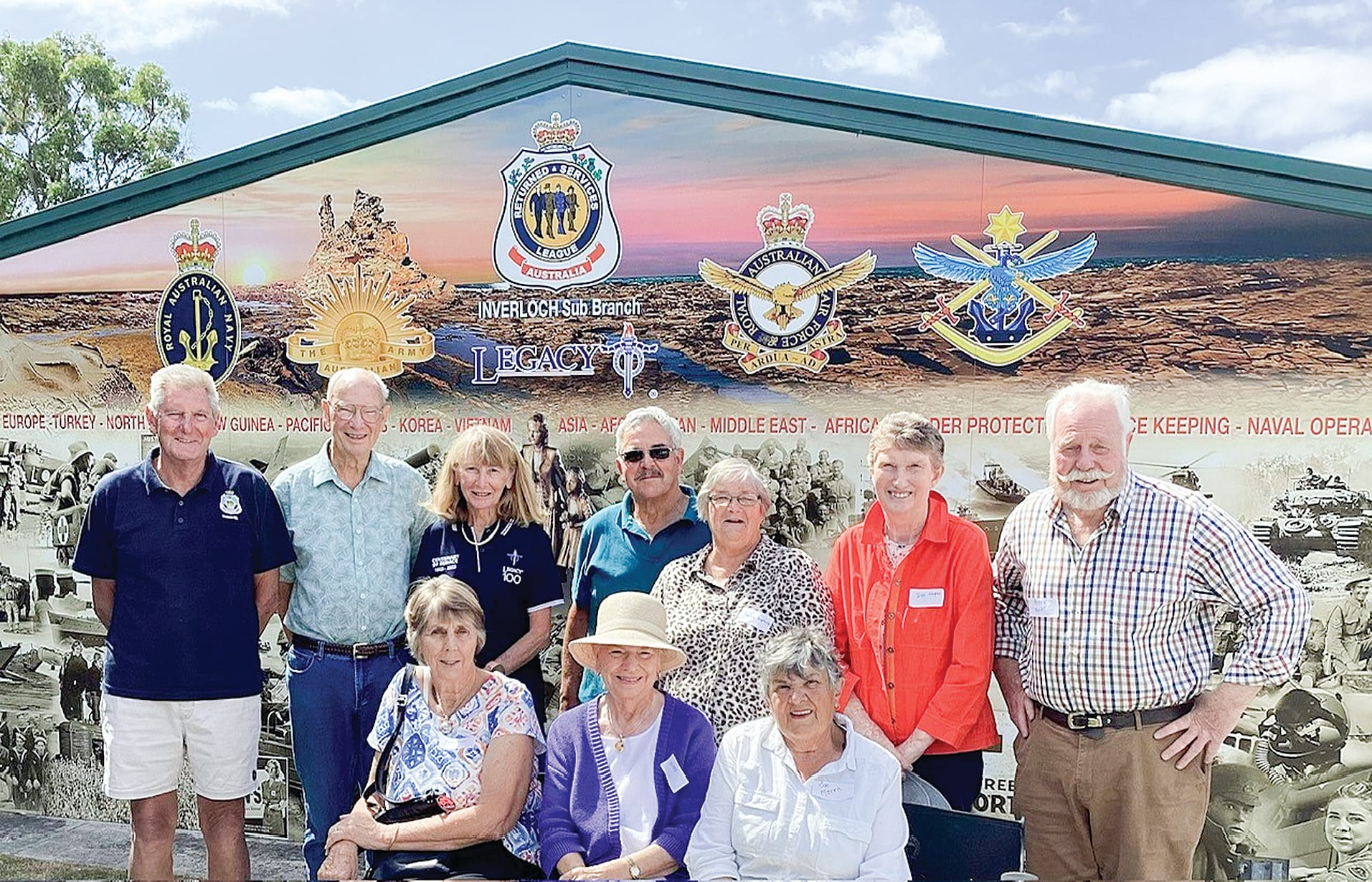 Inverloch’s new mural proudly honours military heritage.