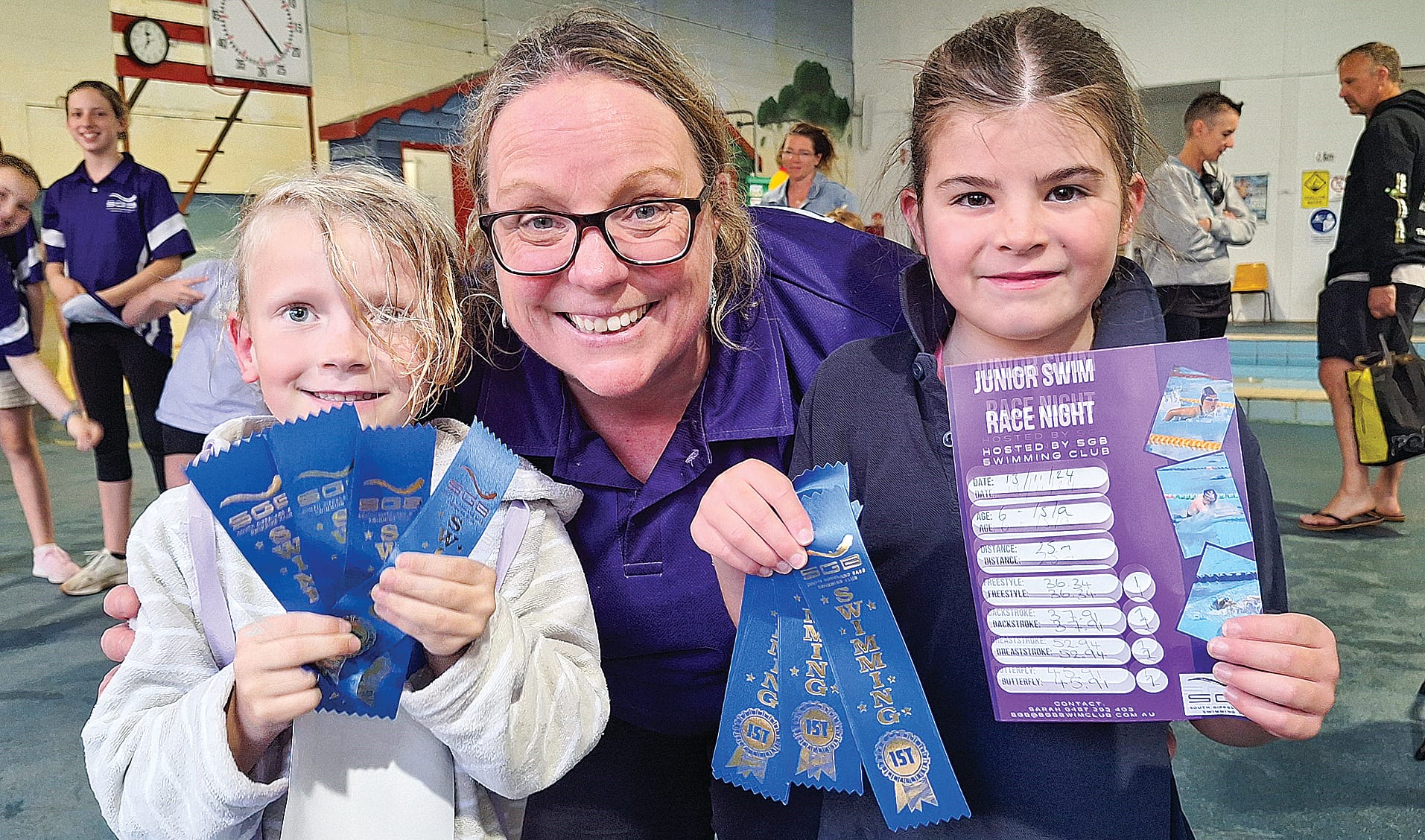 Junior Race Night at the Wonthaggi Aquatic and Leisure Centre.