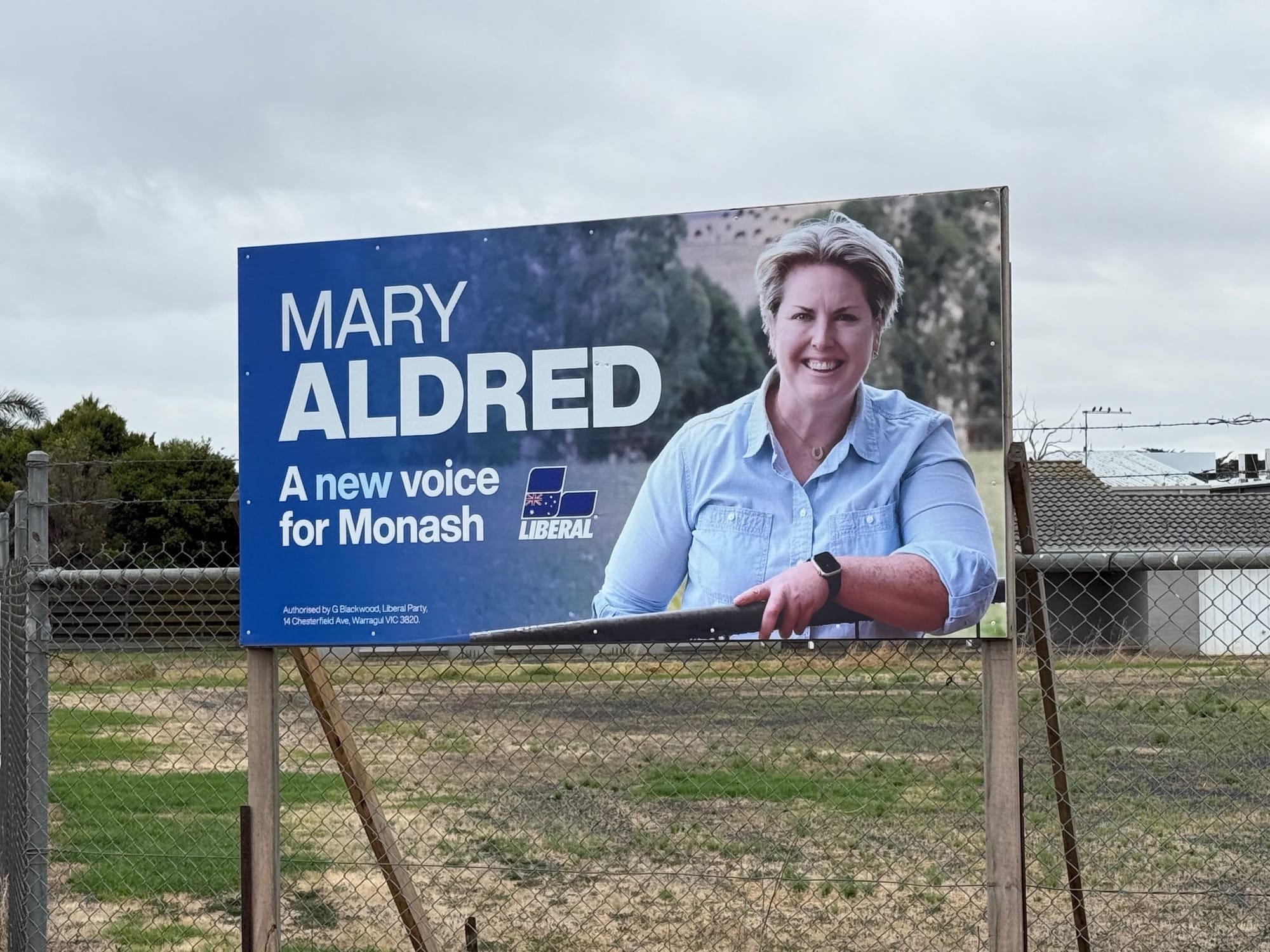 The Liberals' Mary Aldred has been out and about across the electorate of Monash for months, introducing herself and meeting with residents.