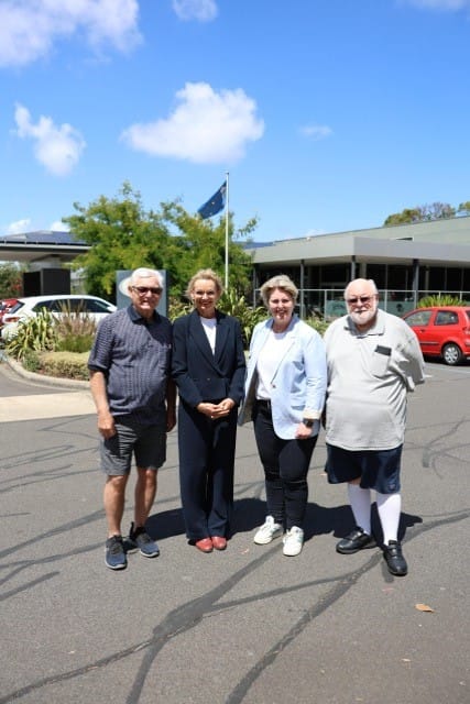 Federal Deputy Leader of the Opposition the Hon Sussan Ley MP with Mary Aldred, Federal Liberal Candidate for Monash with Peter Paul and Peter McMahon from Island Voice.