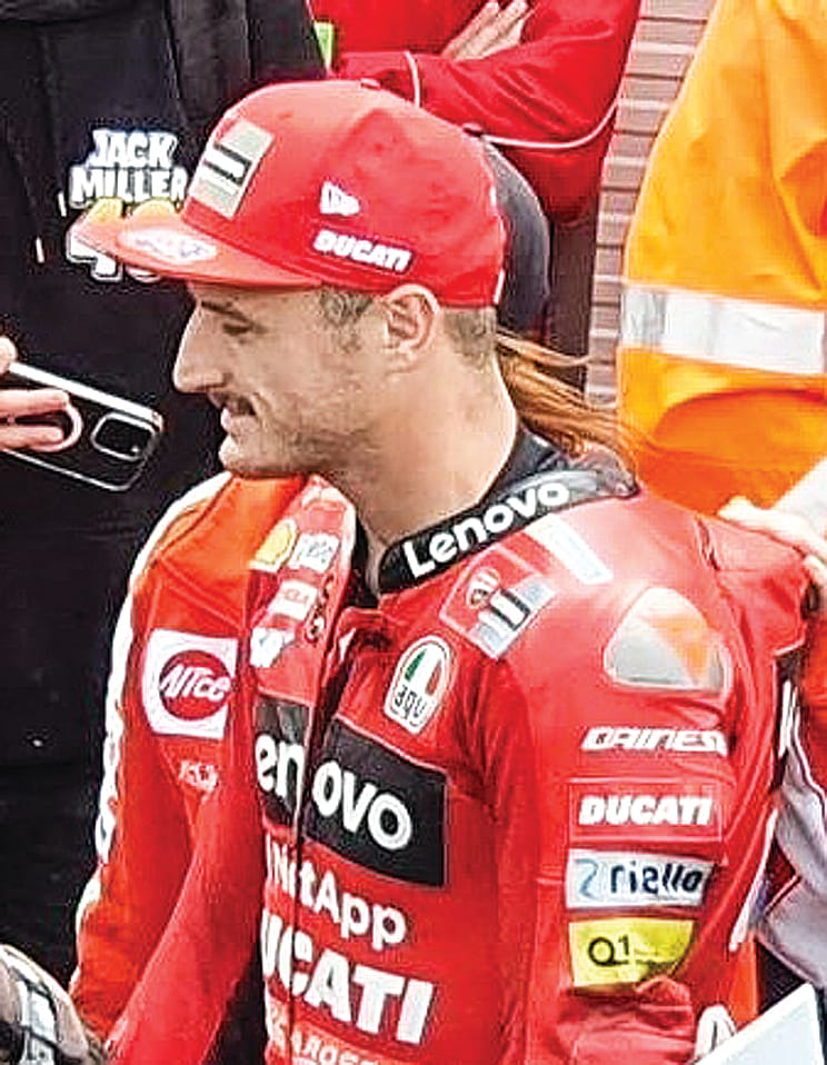 Jack Miller being interviewed by the media at Phillip Island.