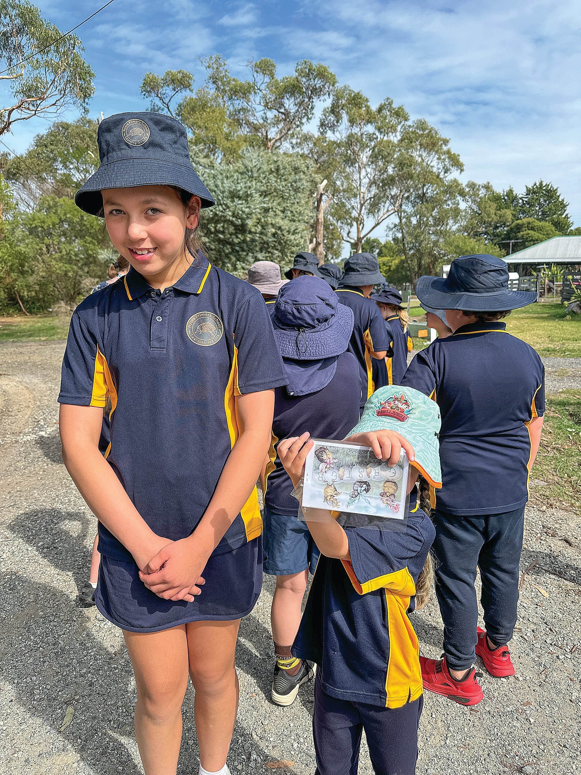 Nyora students hand-deliver easter messages