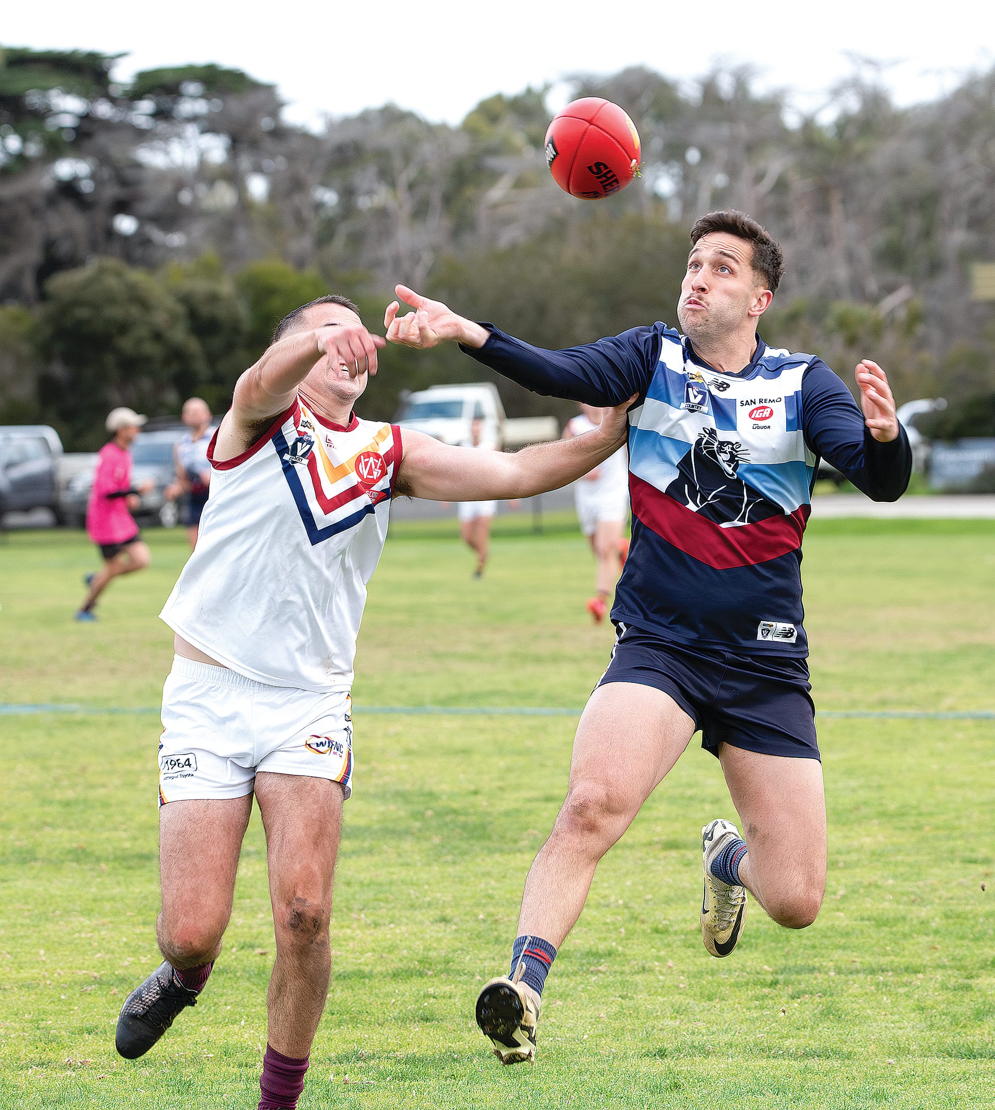Anthony Daraio was a force in the panther’s forward line kicking seven in his teams victory over Warragul Industrials.