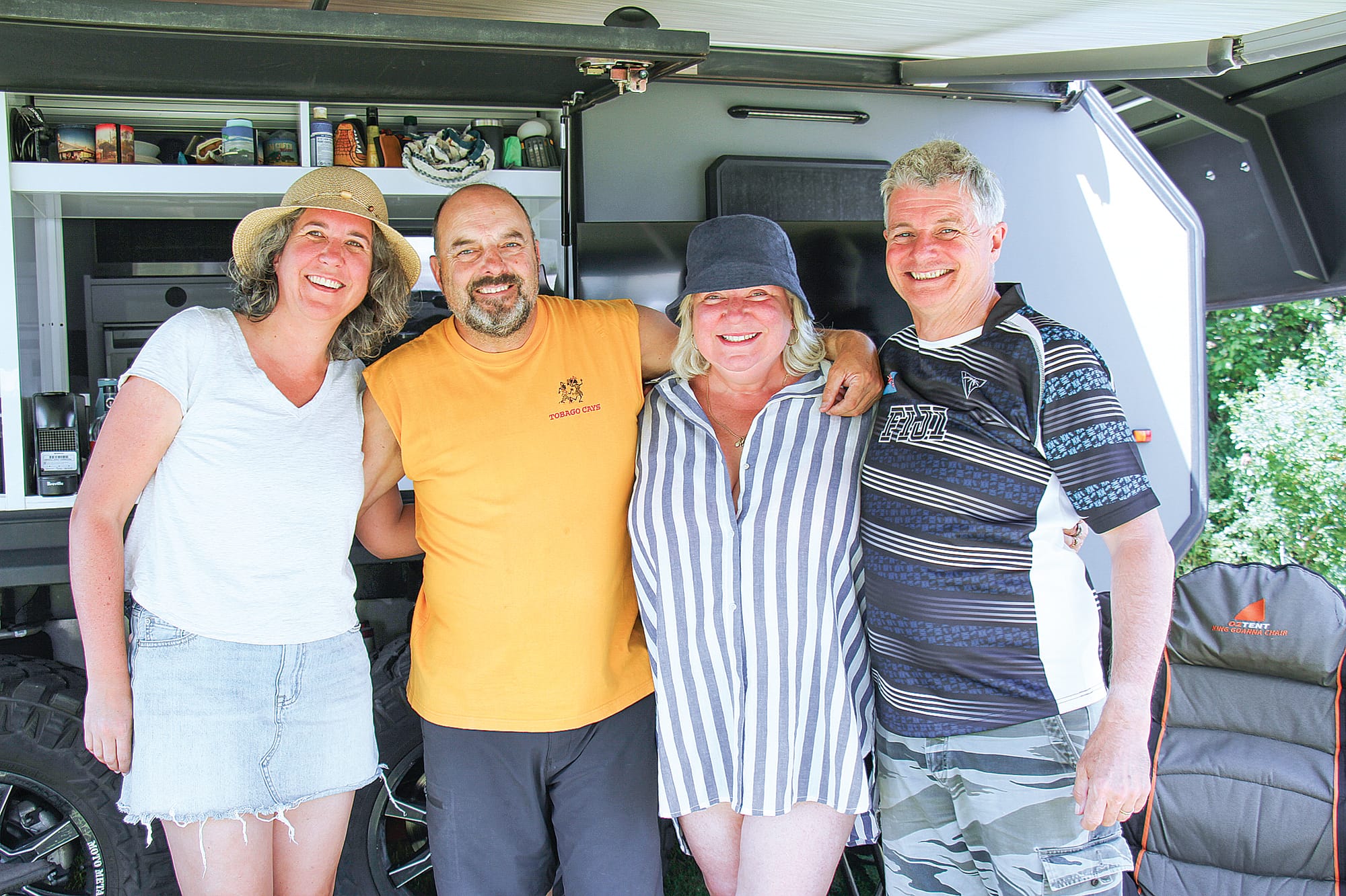 Sarah, Robbo, Judy and John have been coming to Inverloch for 20 years. B03_0425