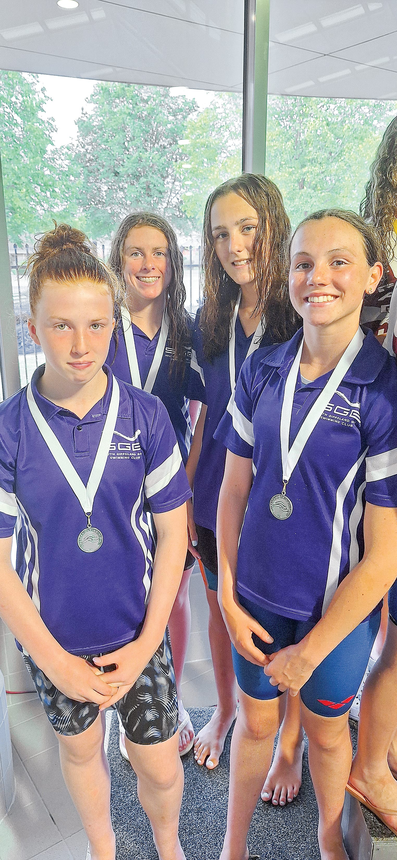 It was a silver medal for the 14’s in the medley.