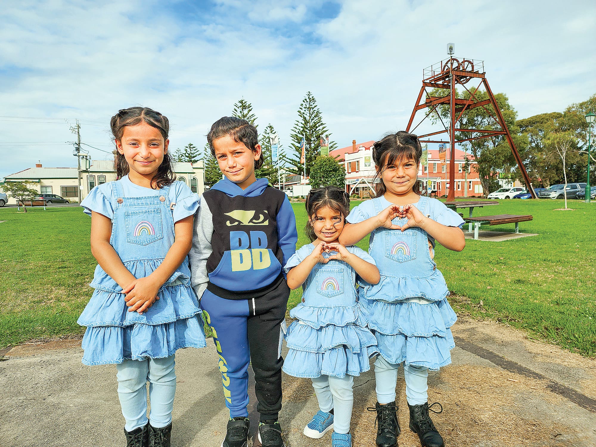 Kobani, Ali, Rosila and Aysha are blossoming before the eyes of their parents and the Wonthaggi community.