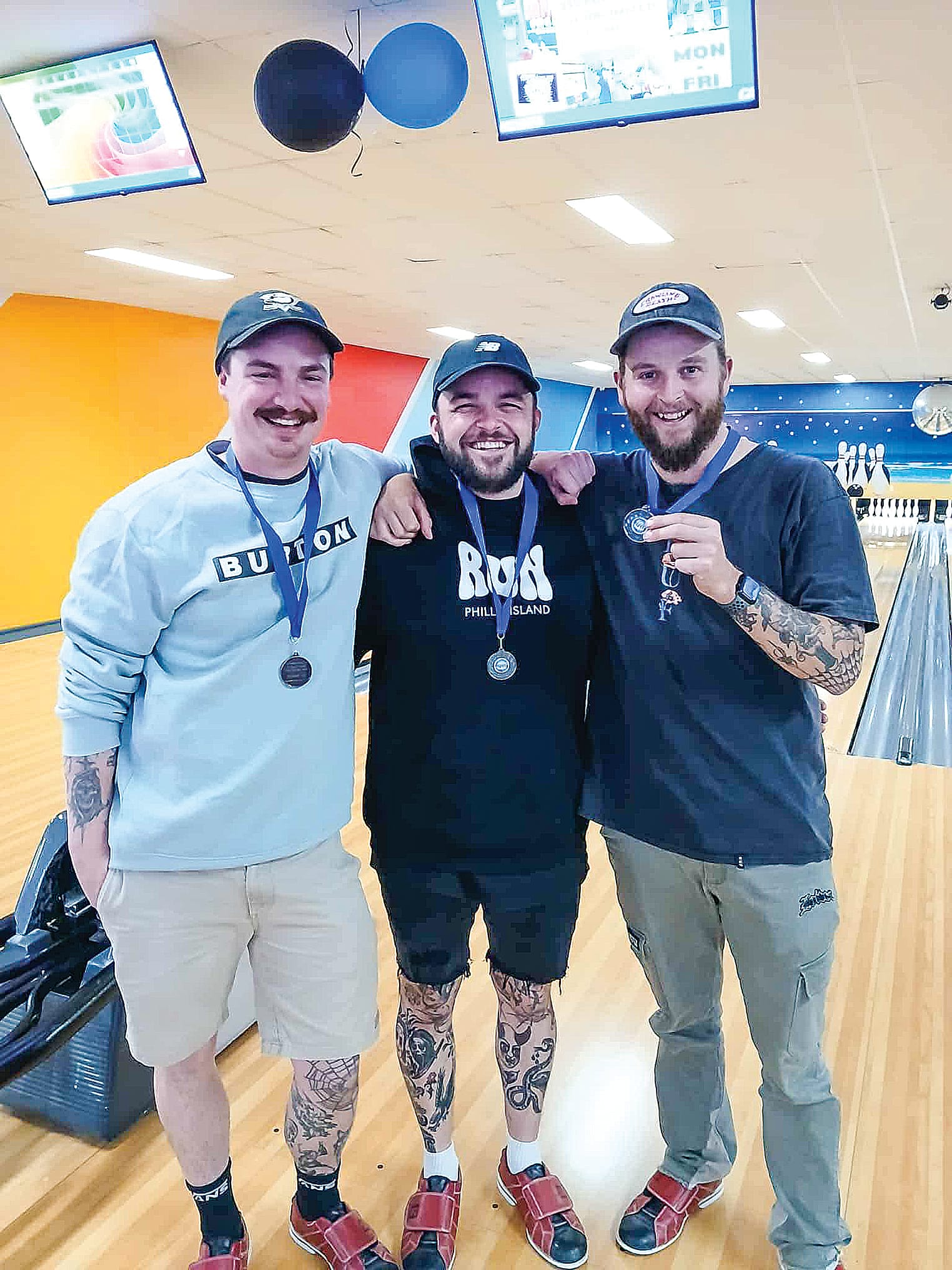 Business League runners-up, the Turkey Slappers (JL, Jack Ross and Ben Olnen).