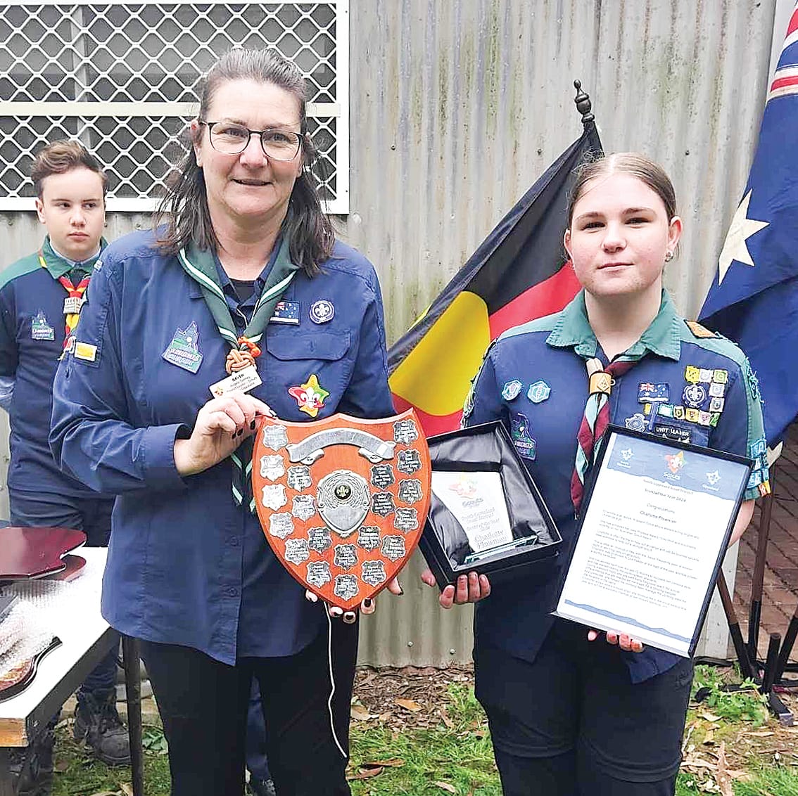 Scout of the Year was awarded to Charlotte Plowman (1st Mirboo North).