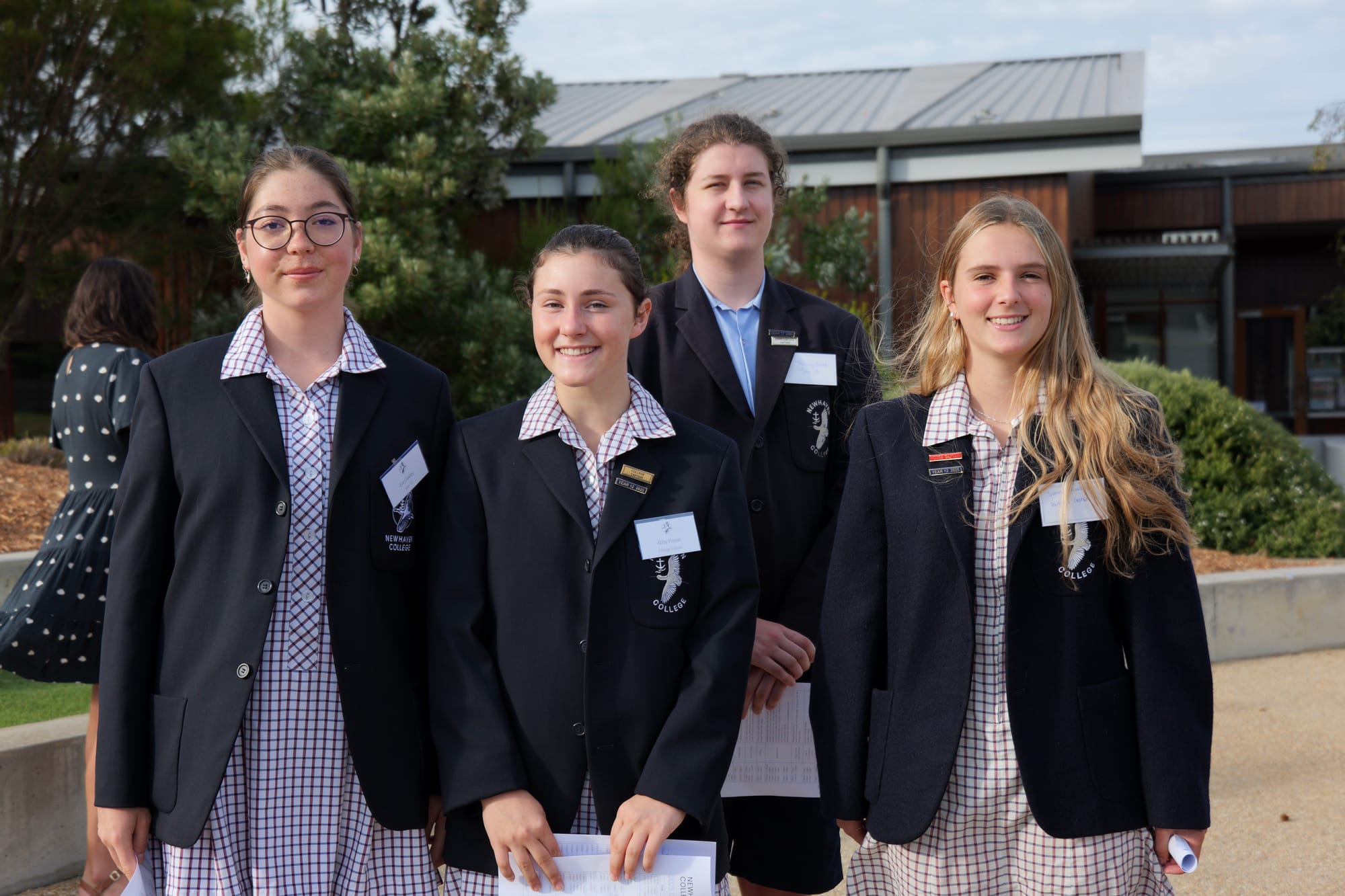 Newhaven College students Abby Papas, Eve Oakley, Jasmine Crooks and Thomas Scott were tour leaders during Newhaven College’s Open Day on Saturday, March 15.