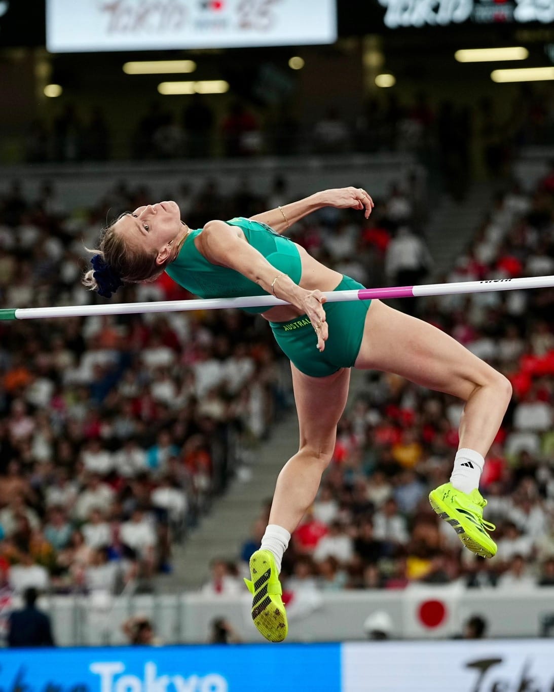 Eleanor Pattersonn just misses a medal in Tokyo jumping 1.97m
