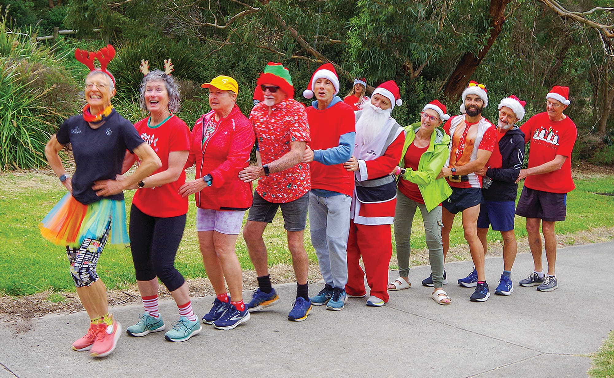 It was a festive occasion at Inverloch parkrun on Christmas Day. 