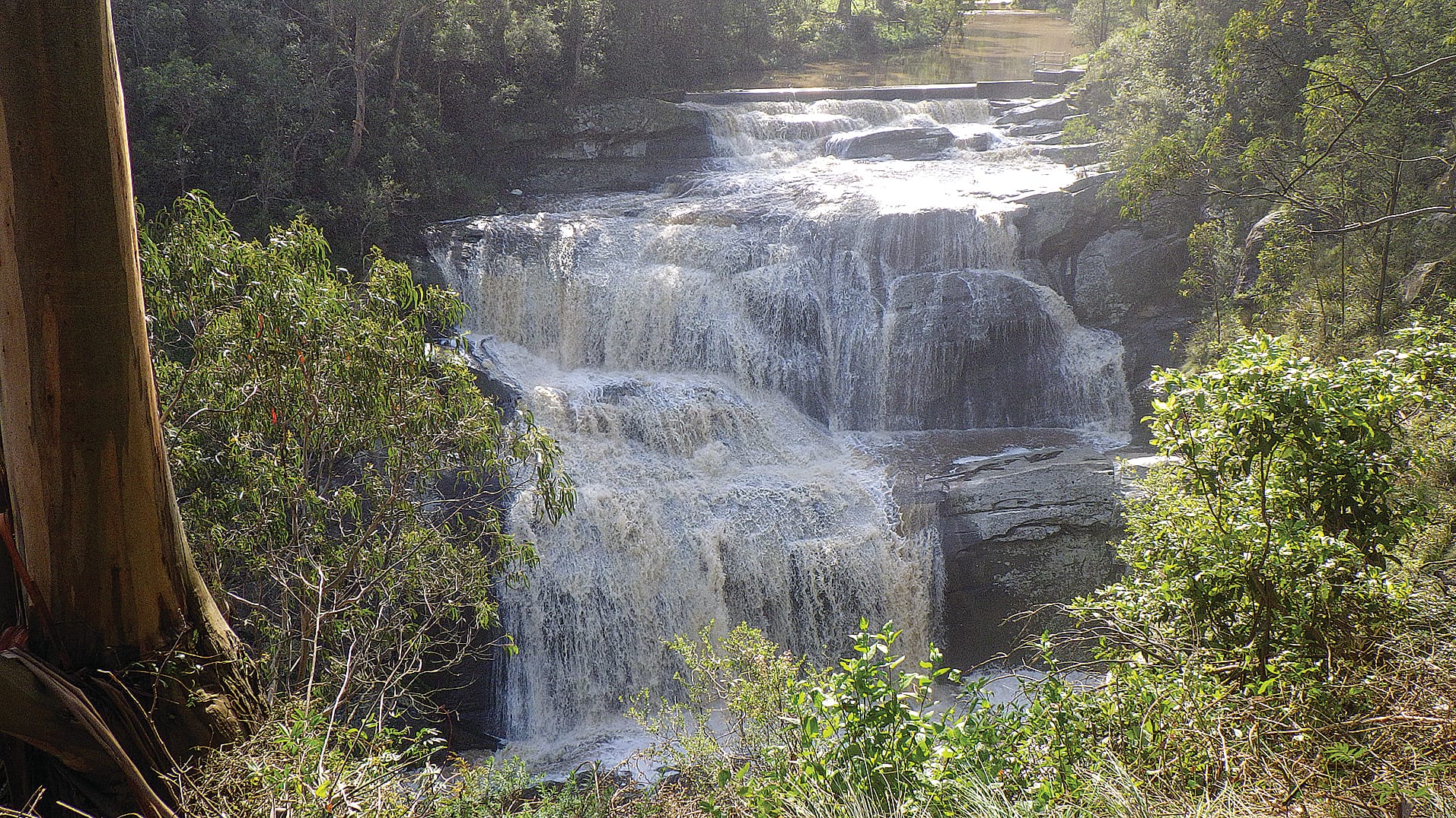 Agnes Falls is looking stunning following the recent rain.