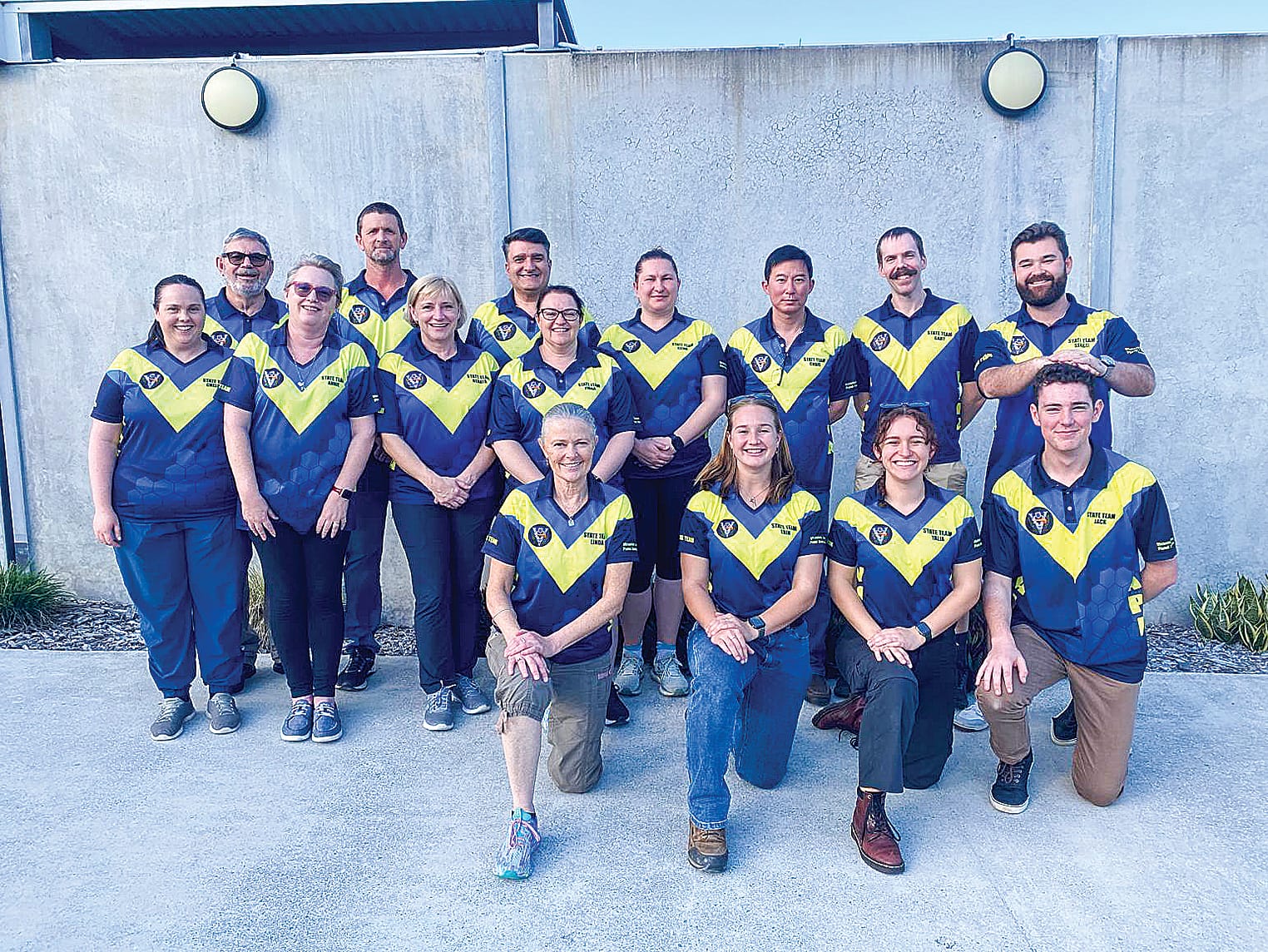 The winning Victorian ISSF Target Pistol Shooting state team in 2024. Kardella’s Linda Ryan is pictured front, far left. 