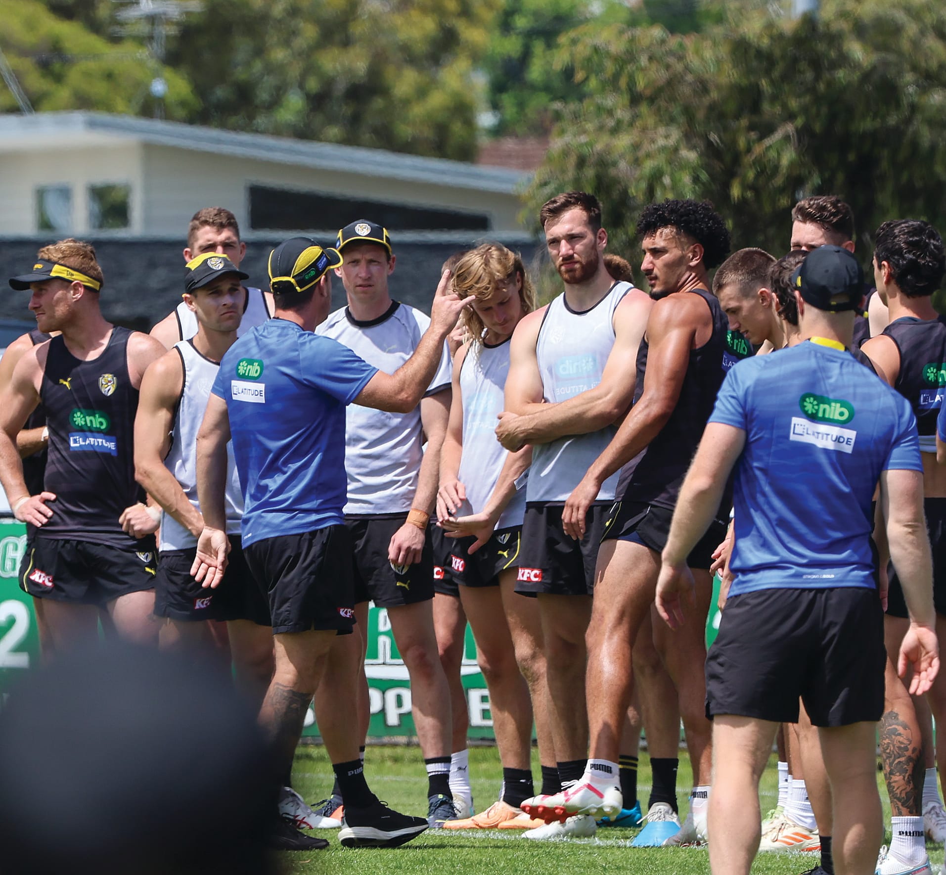 It was a case of spot the Tigers’ star at training in Wonthaggi last week.