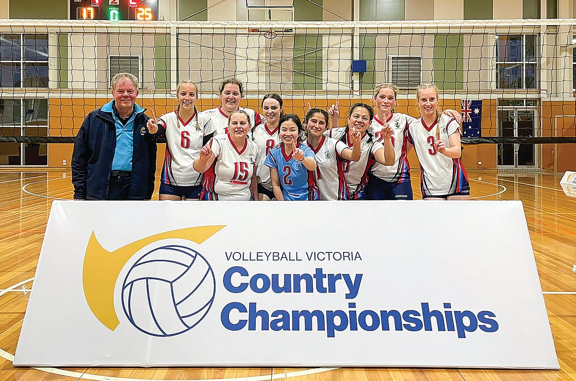 Gold medallists for Women’s Division 3 Team 1. 