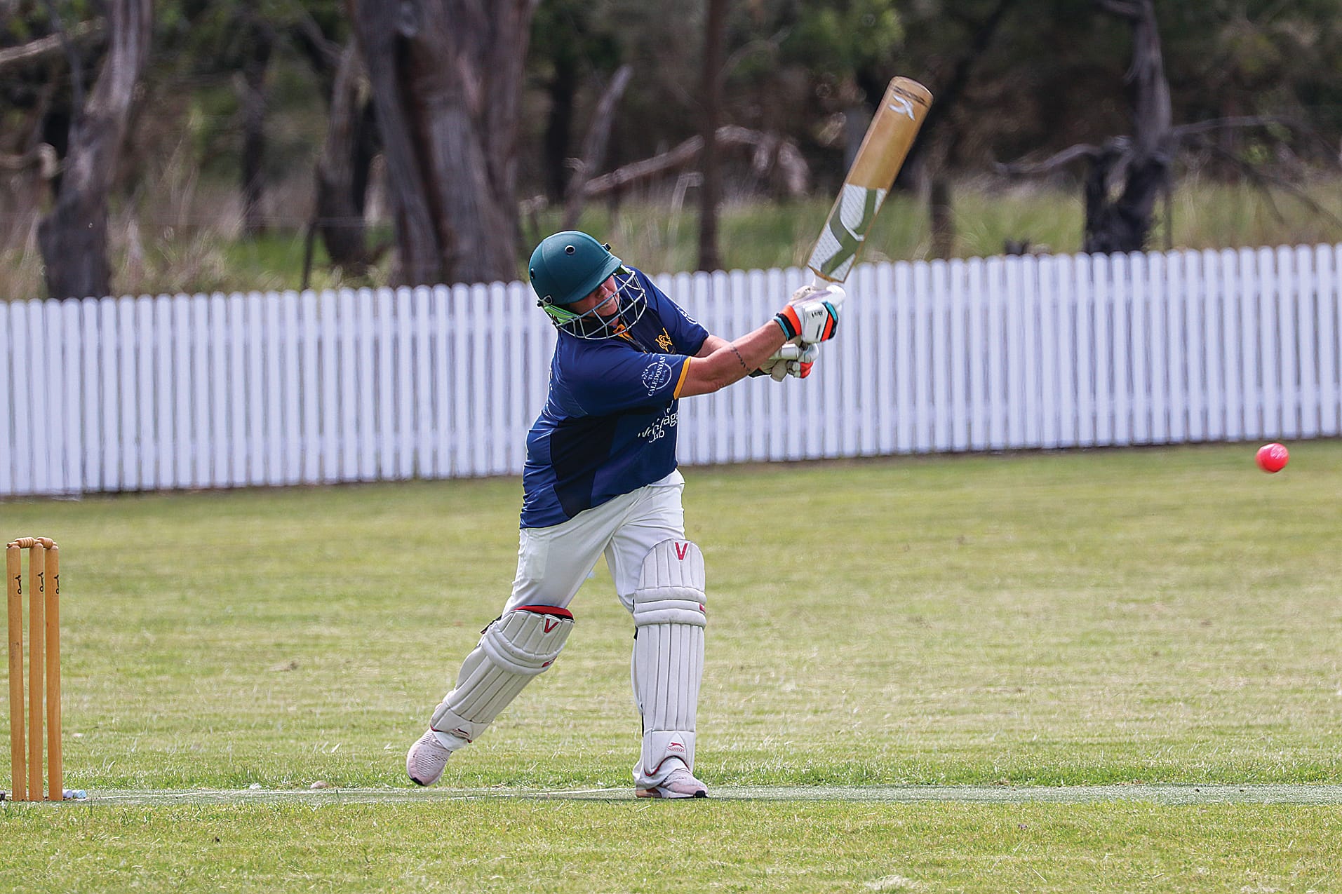 Wonthaggi batter Meg Krause against Phillip Island in their first match. Z44_4424