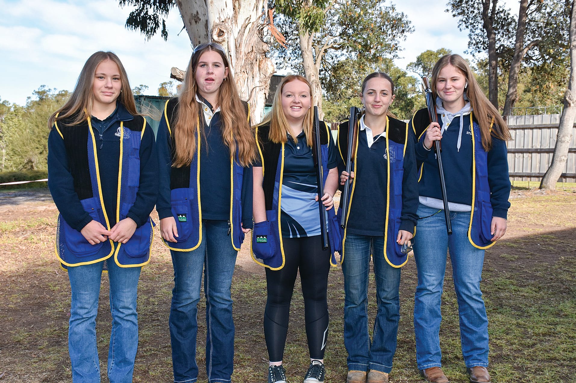 An all-girls team from Yarram recently competed in the Howard and Schuback Inter-school Clay Target Shoot.