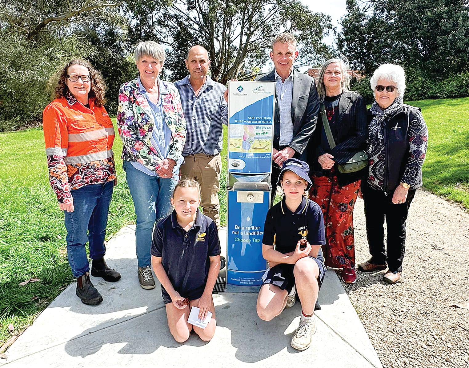 New fountain and $10k for Fish Creek community