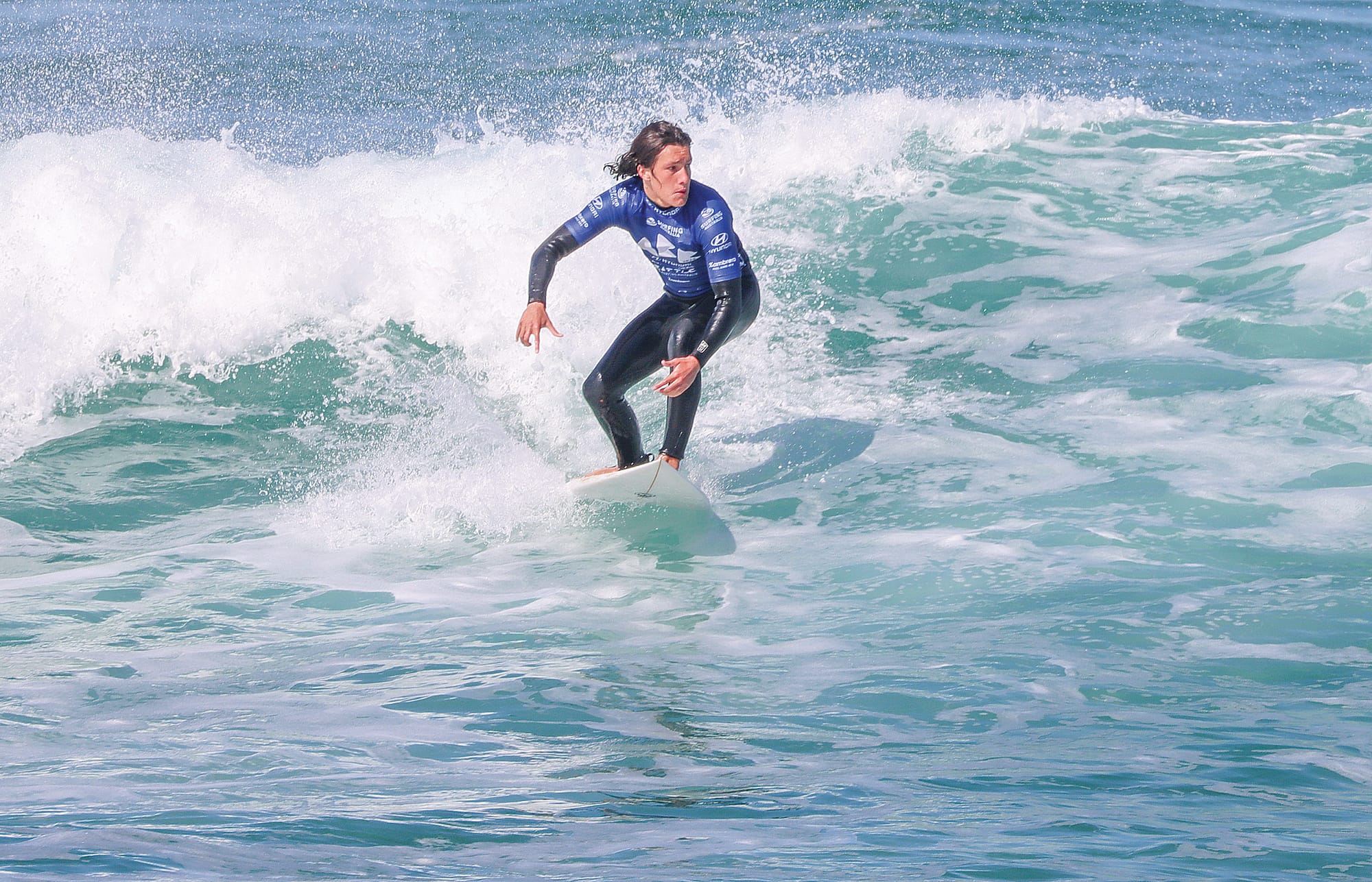 A Point Lonsdale Boardriders representative in action.
