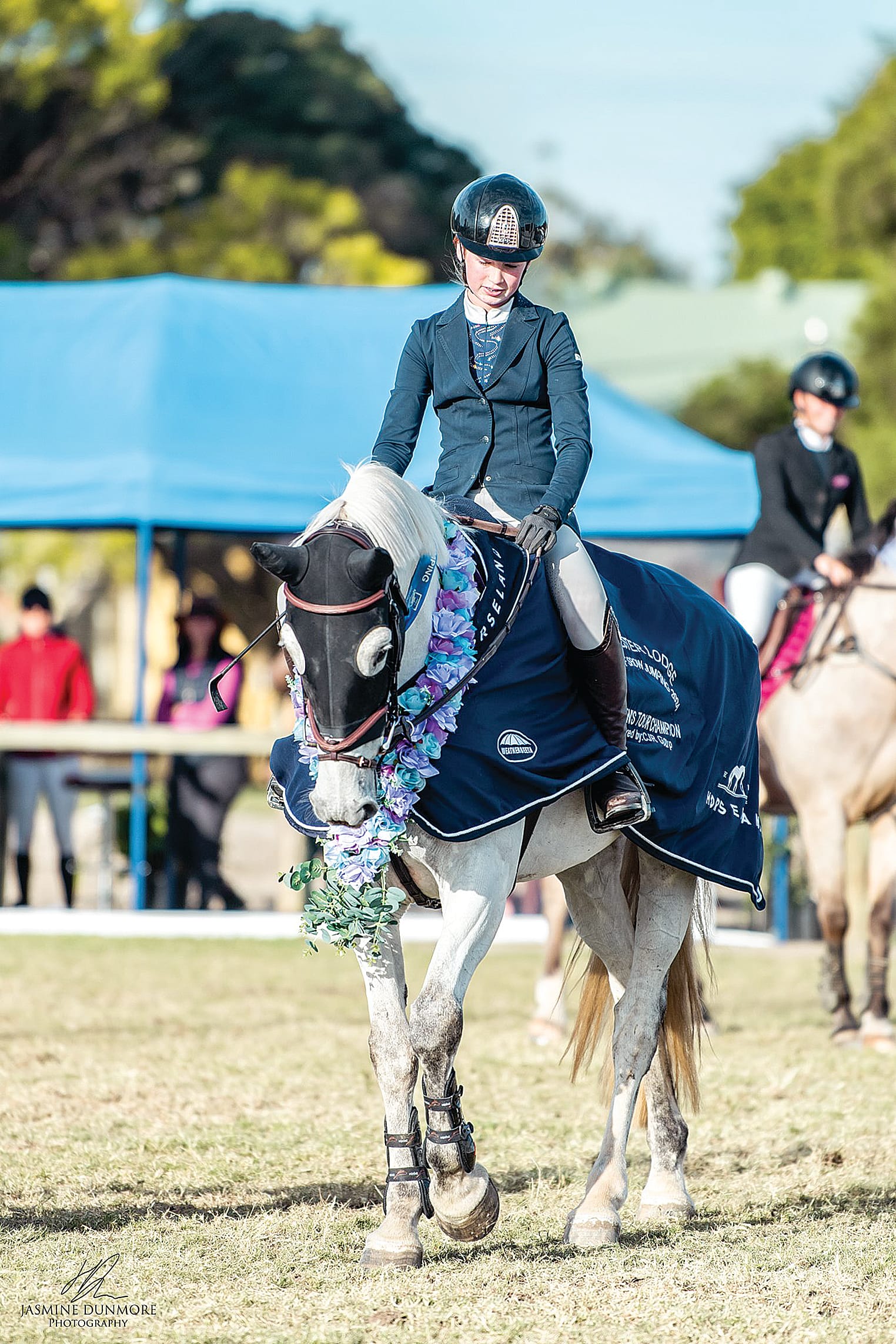 Rhyll’s Olivia Curtain was proud to win the Children’s Championship in Queensland with Ngahiwi Lady Blu