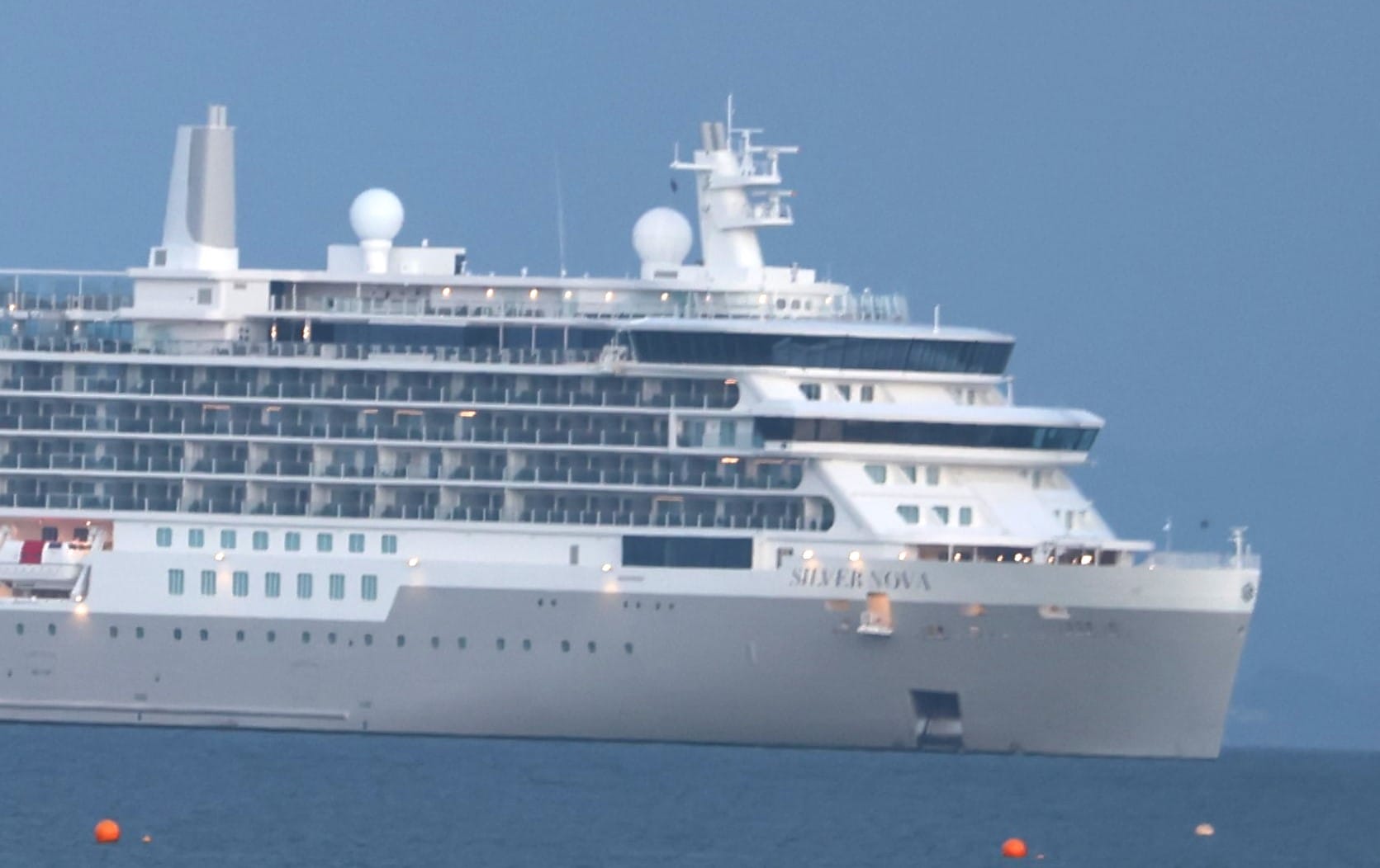 The boutique ship cruises in with space to spare