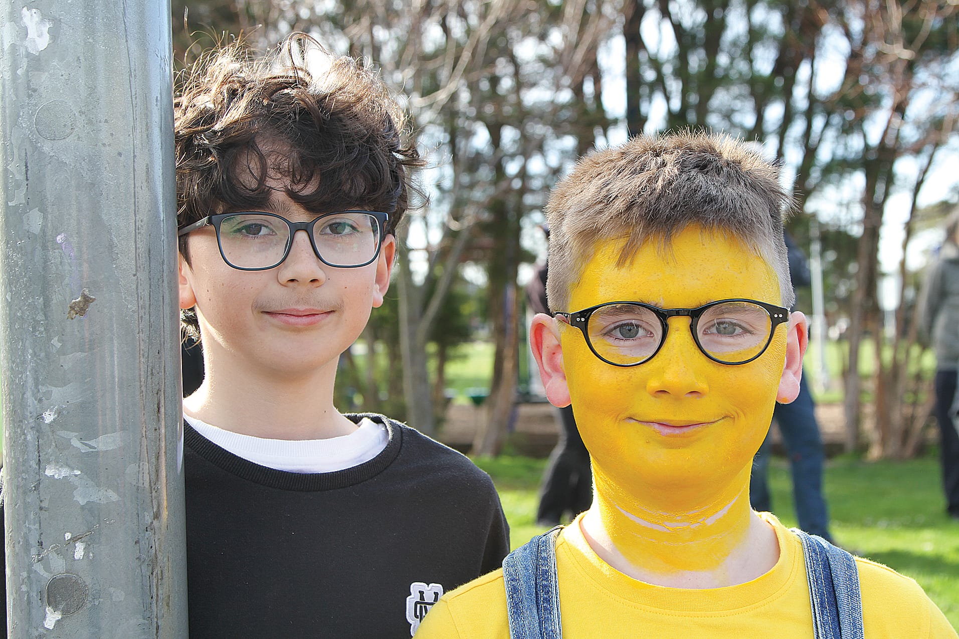 Cayden and Leo loving Book Week at Inverloch PS.