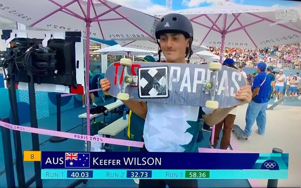 Nyora’s Keefer Wilson has finished 8th in the world after surging into the final of the skateboard final at the Paris Olympics.