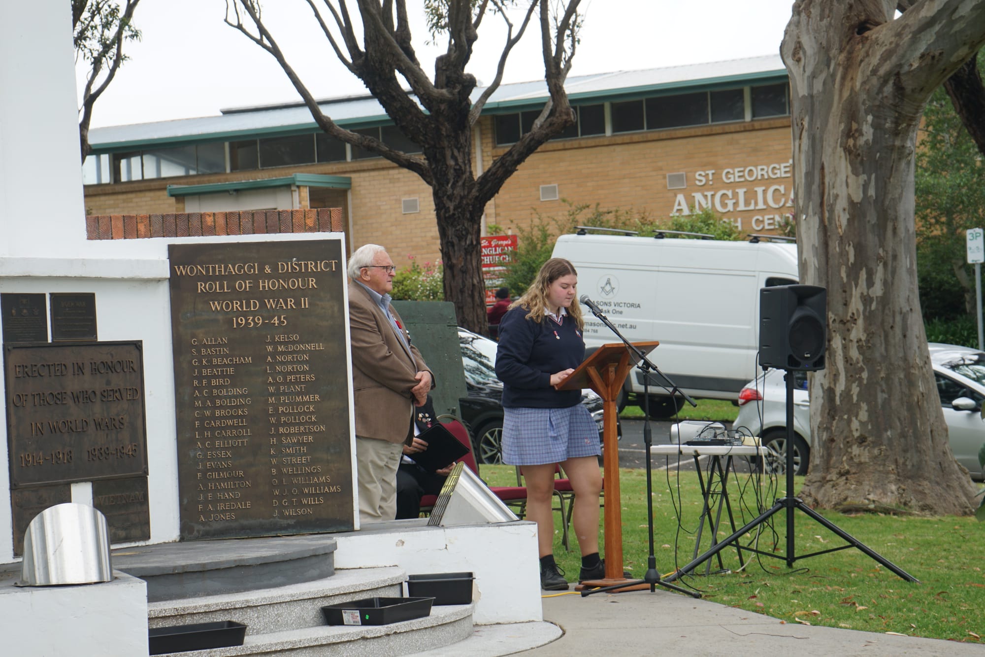 Bass Coast College student Chloe Lawson gave a beautiful recital of In Flanders Field.

