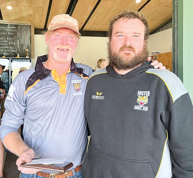 Foster Cricket Club’s B Grade batting award went to Neil Henry.