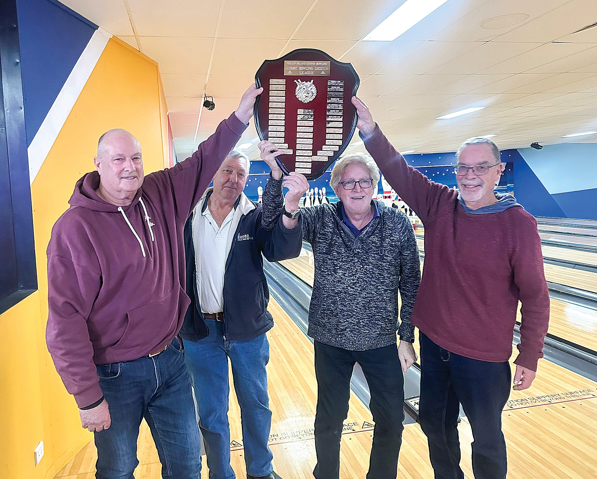 The ABL champions at the Phillip Island Tenpin Bowling and Entertainment Centre were Ian Cookman, Peter MacInnes, Chris Chivers and Rob Wilkinson.
