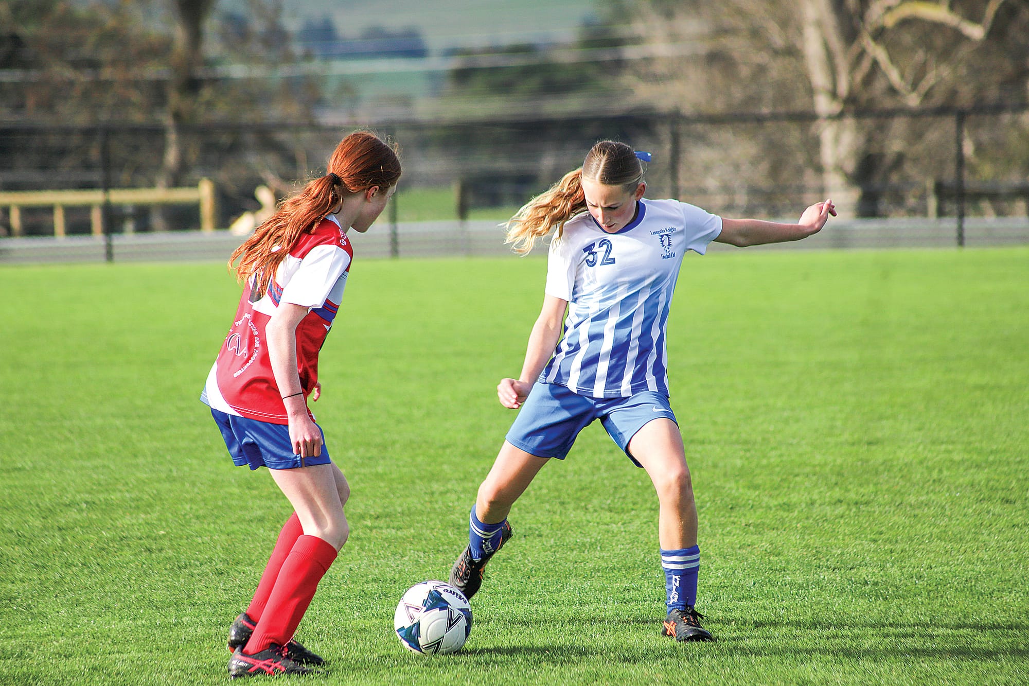 Leongatha’s Sami played magnificently in the midfield for the U12 Girls game. 