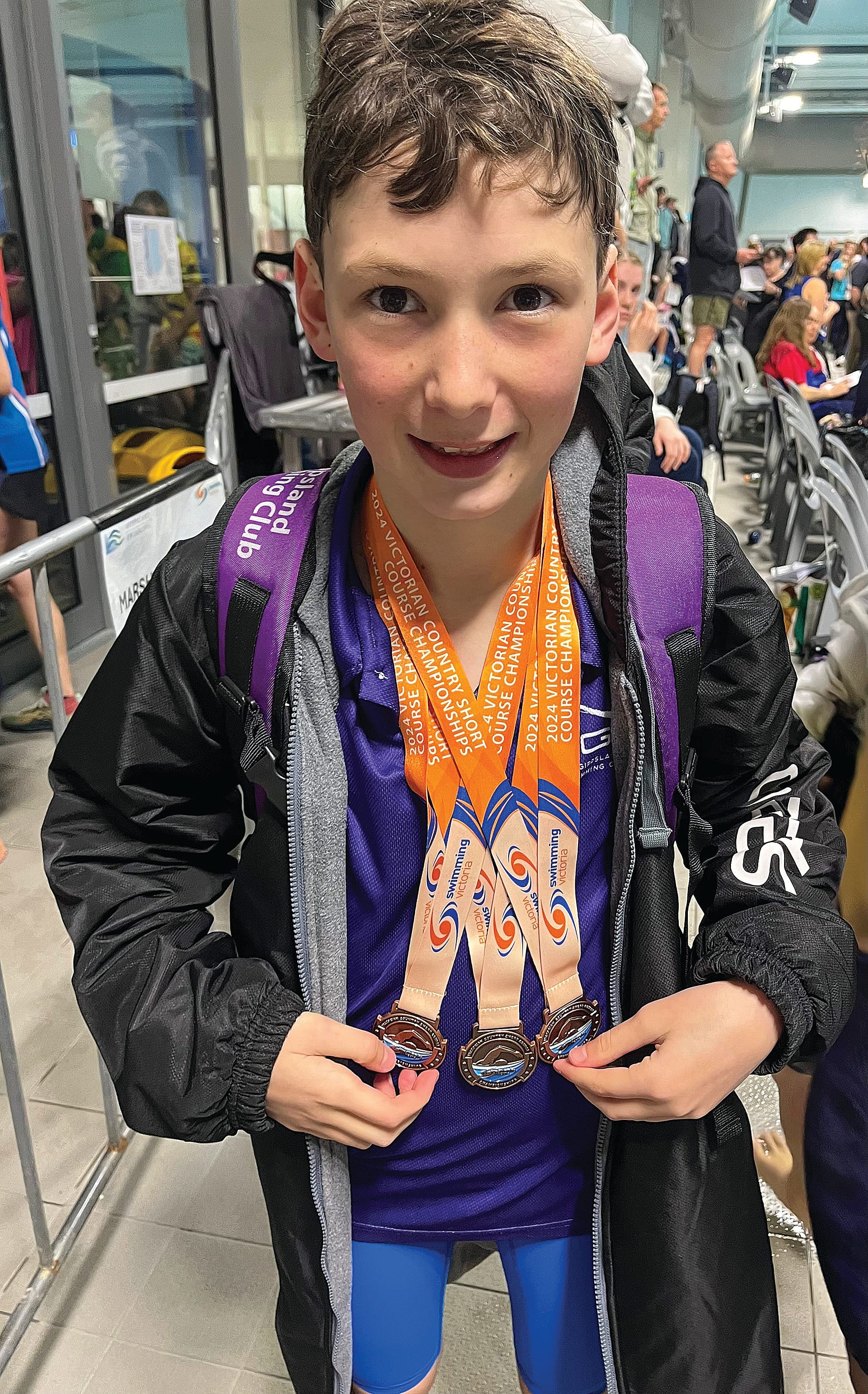 Levi celebrates at his first countries.