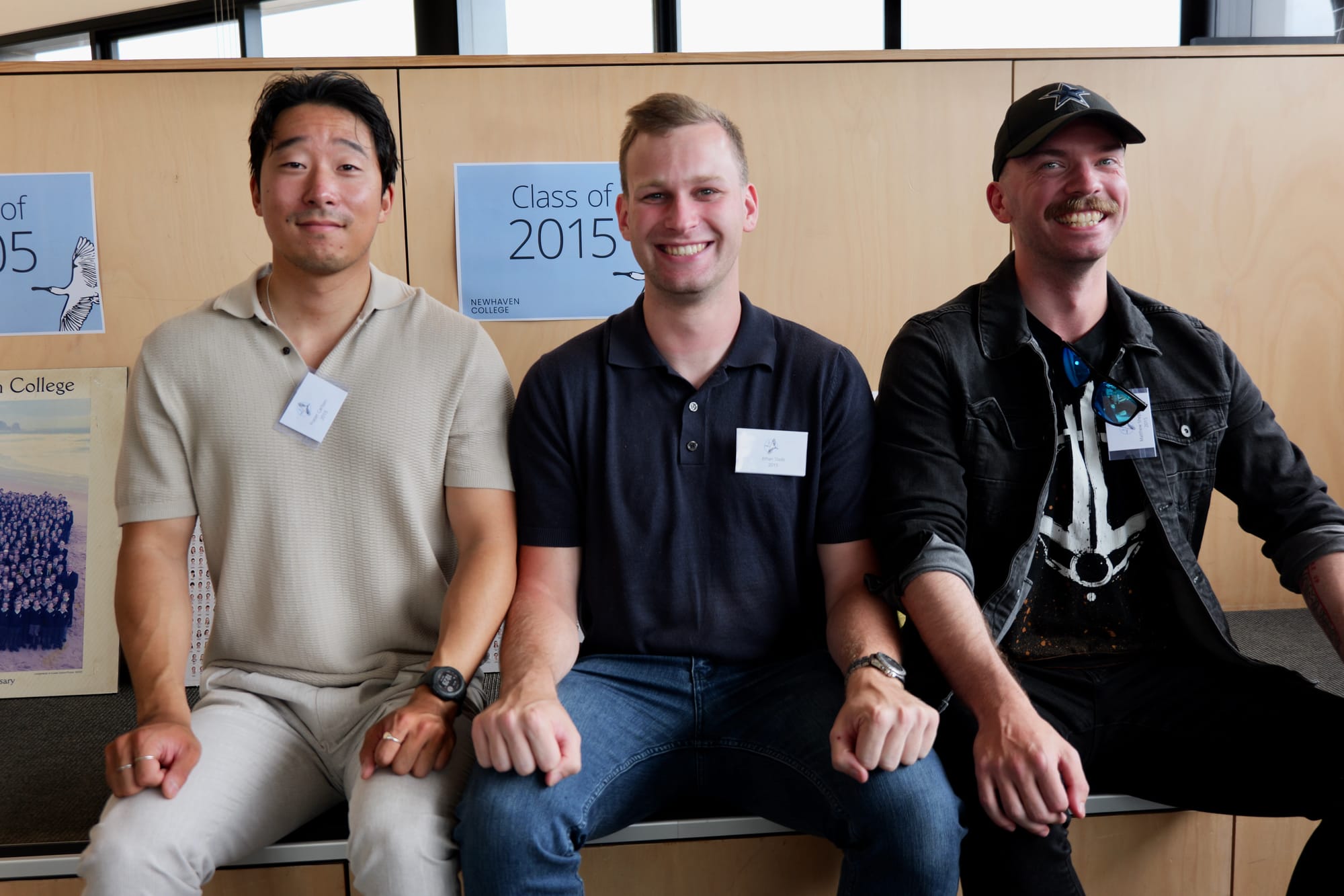 Class of 2015 Reunion – A decade on, past students Fraser Carlson, Ethan Slade and Matthew Sheppard reunite to reflect on their journeys and reconnect with old friends at Newhaven College. Matthew made his way from his home in Darwin for the event. 