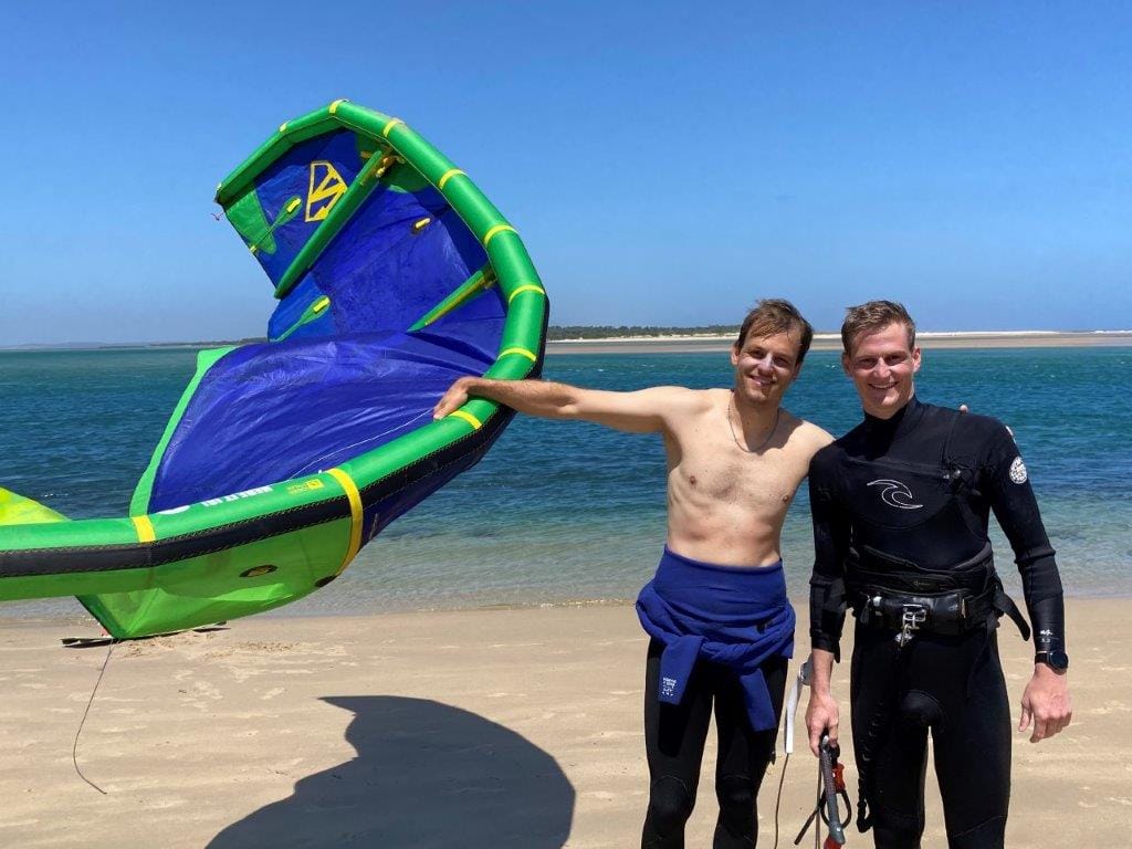 It’s a long way to come to go kiteboarding