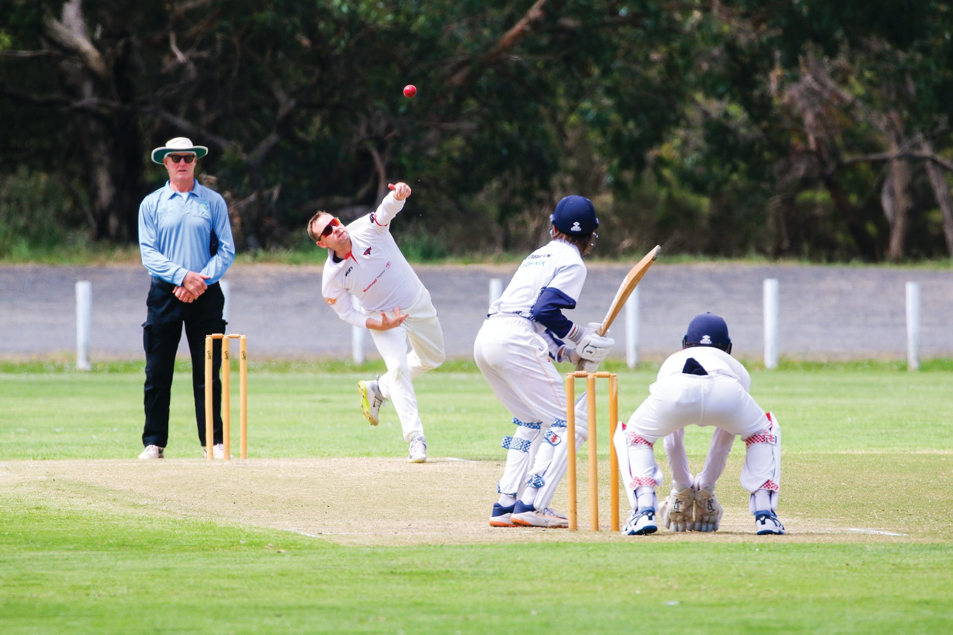 Inverloch bowler Andrew Donohue was in fine form, claiming five Korumburra wickets during Saturday’s A1 match. 