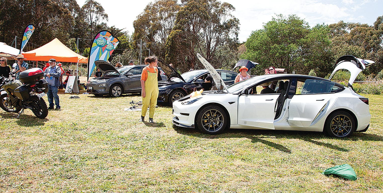 Be sure to check out all the electric cars and bikes display.