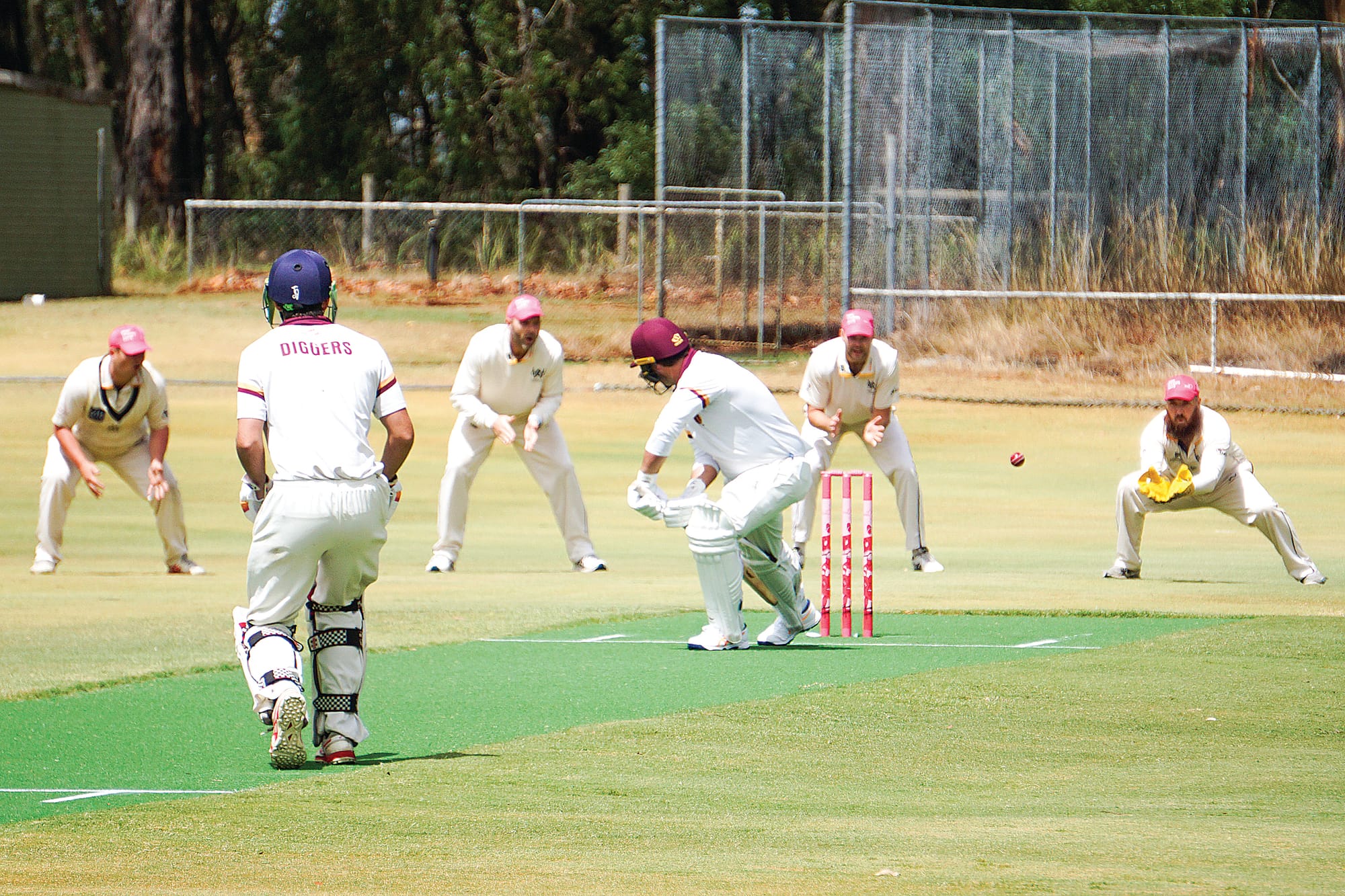 OMK’s Ryan Williams let it fly through.