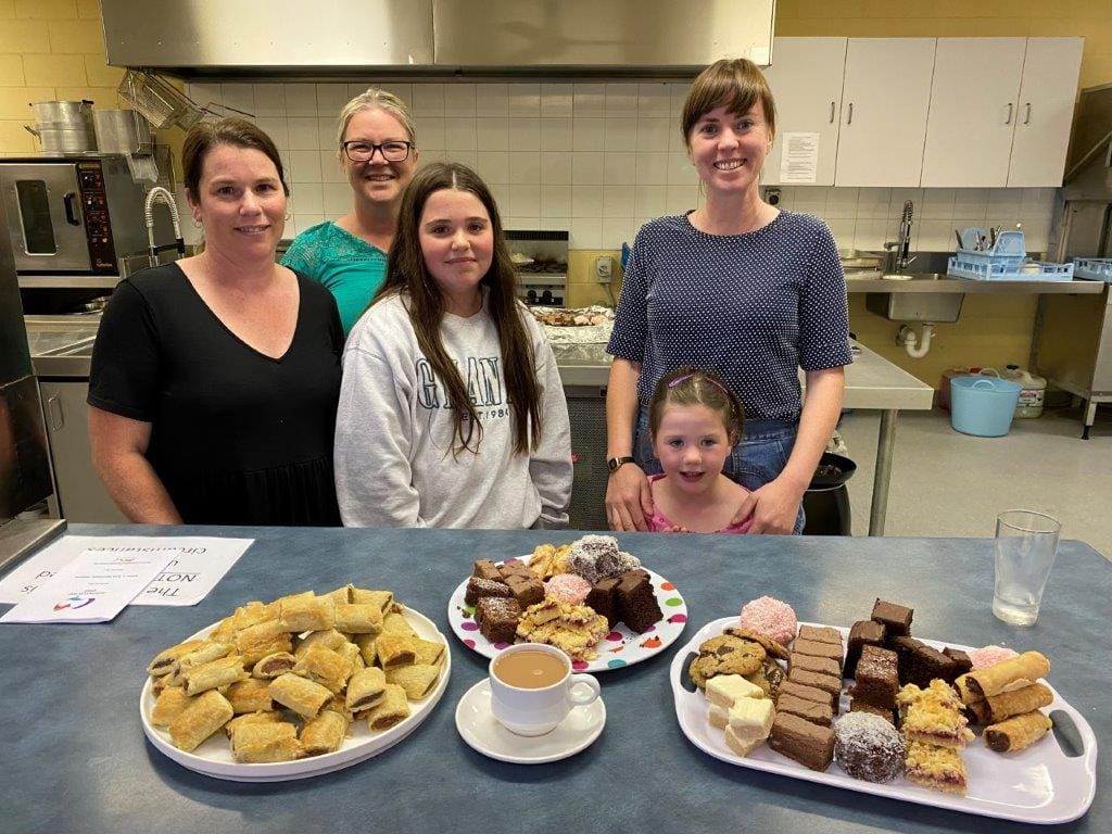 Members of the Mirboo North Cricket Club including Rachael Woodall, Lucy Woodall, Sarah Prime, Claire Banks, and Adeline Lawrey put on a fantastic spread at the Mirboo North Australia Day celebrations. This is just part of it.