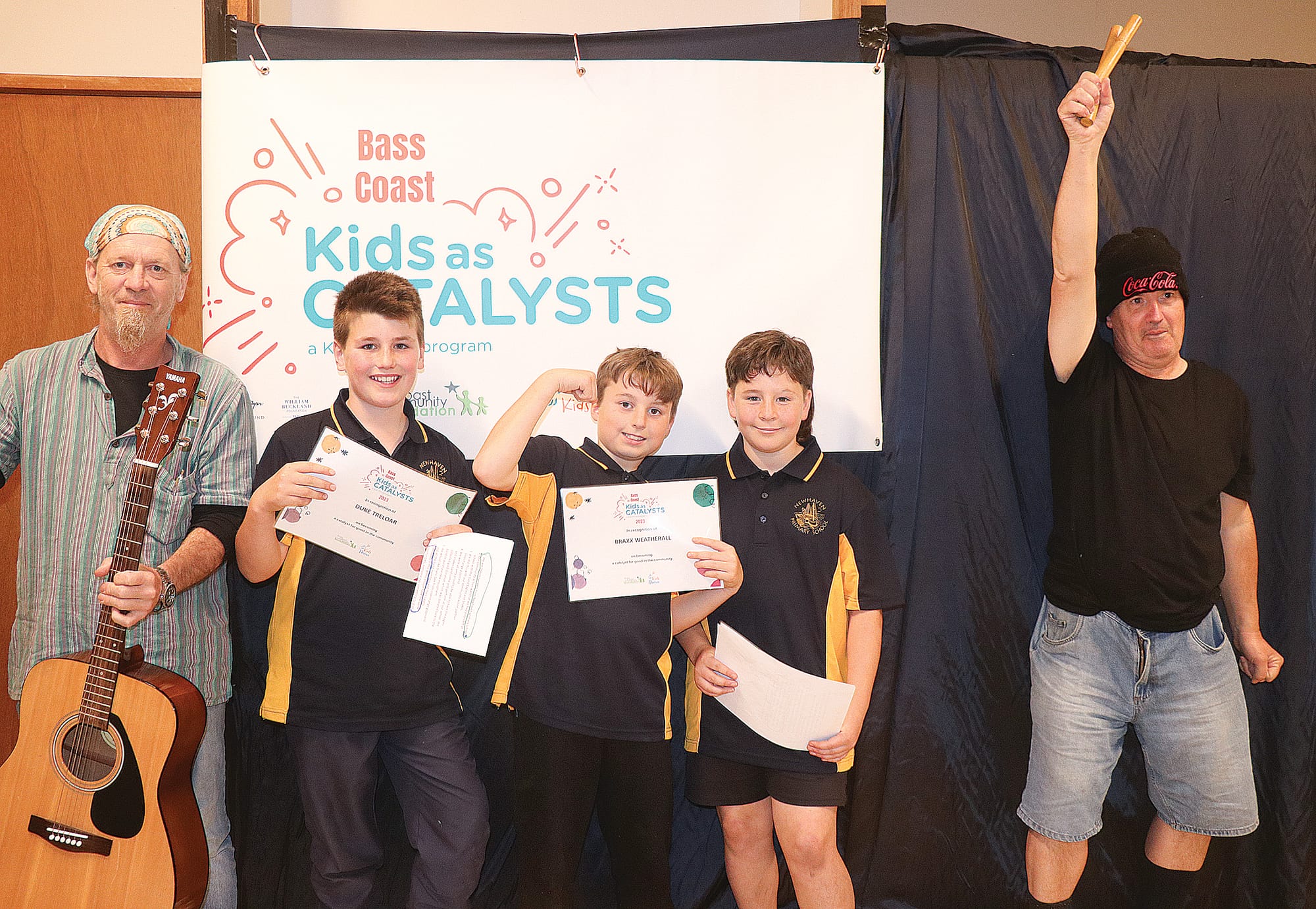 Dee and Ian of Interchange Gippsland partnered with Newhaven Primary School students to develop “Dream Seekers” for the Kids as Catalysts program. Z13_3323