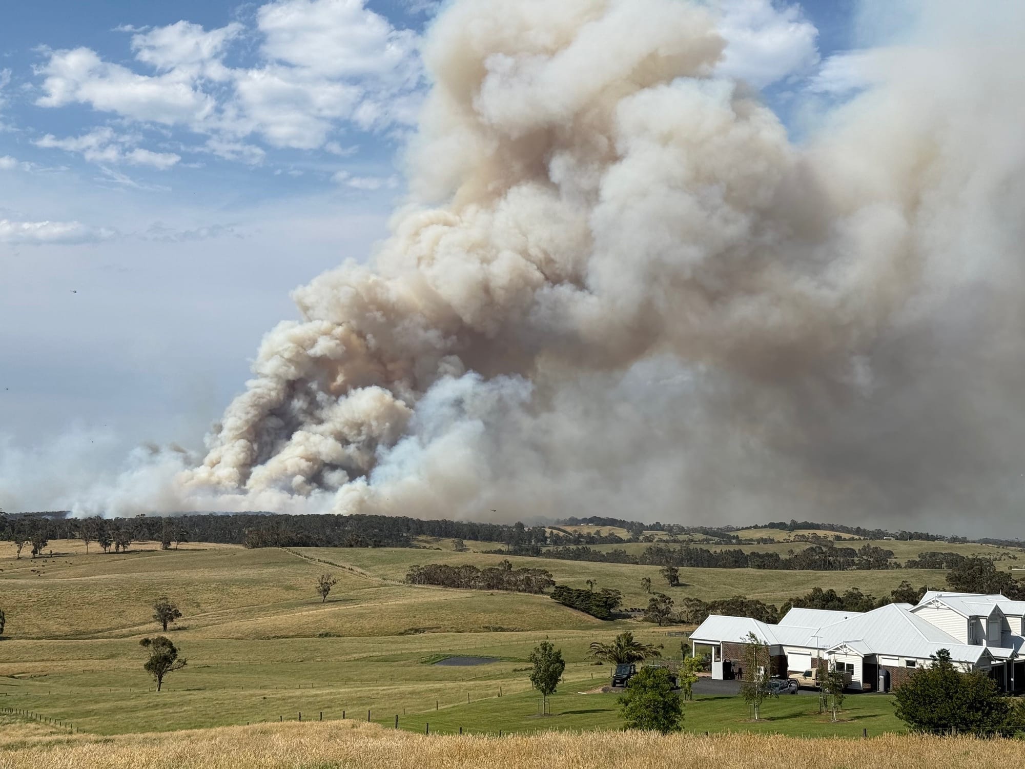 A blustery south westerly wind change dramatically increased the intensity of the bushfire at The Gurdies on Friday afternoon December 20 turning a small fire into a raging inferno threatening life and property. It's only due to the efforts of bushfire management teams and the firefighters that there wasn't considerably more damage.